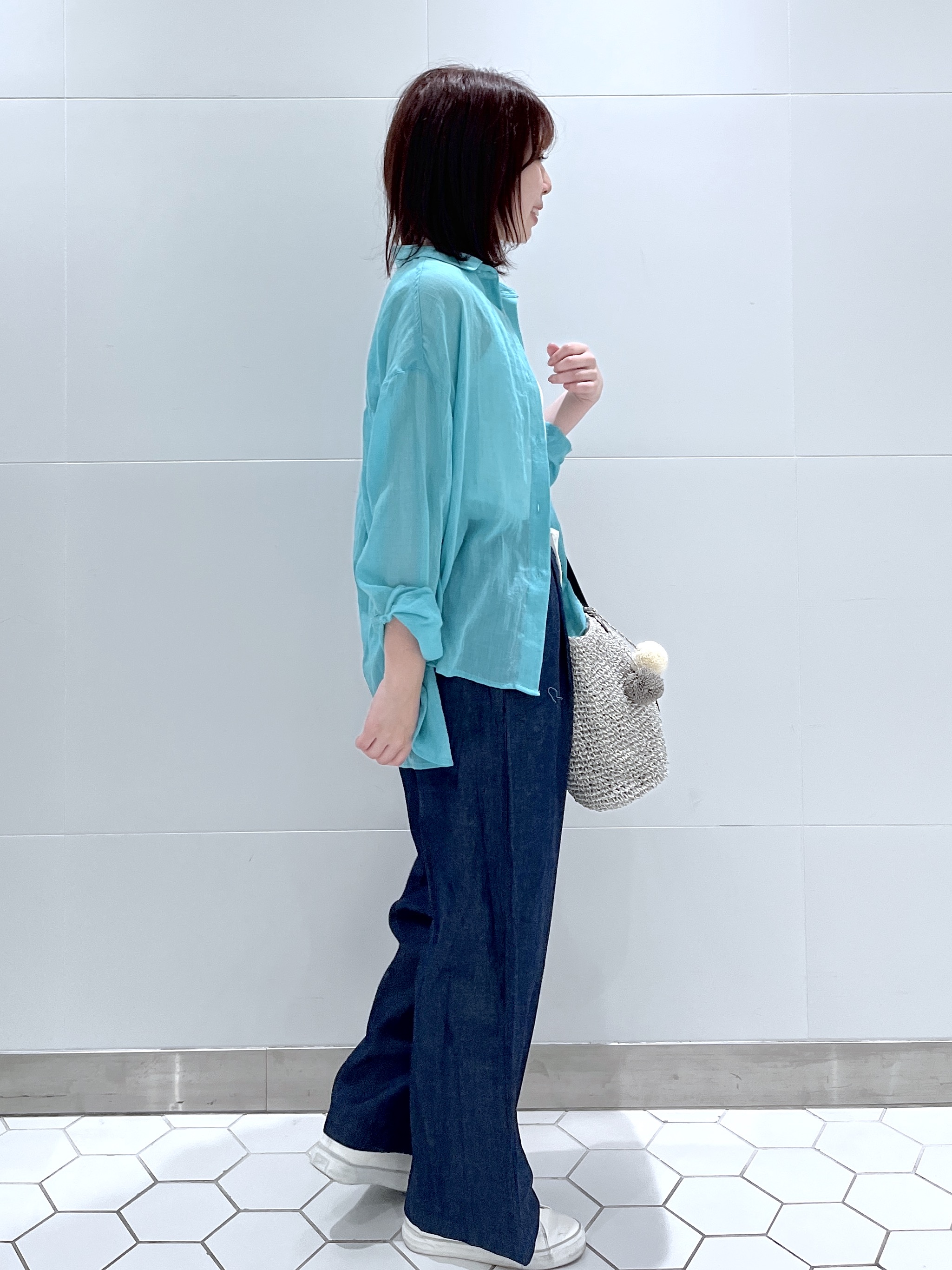 Makinoさんの「Dessin｜【洗える】シアーカラーシャツ」を使ったコーディネート