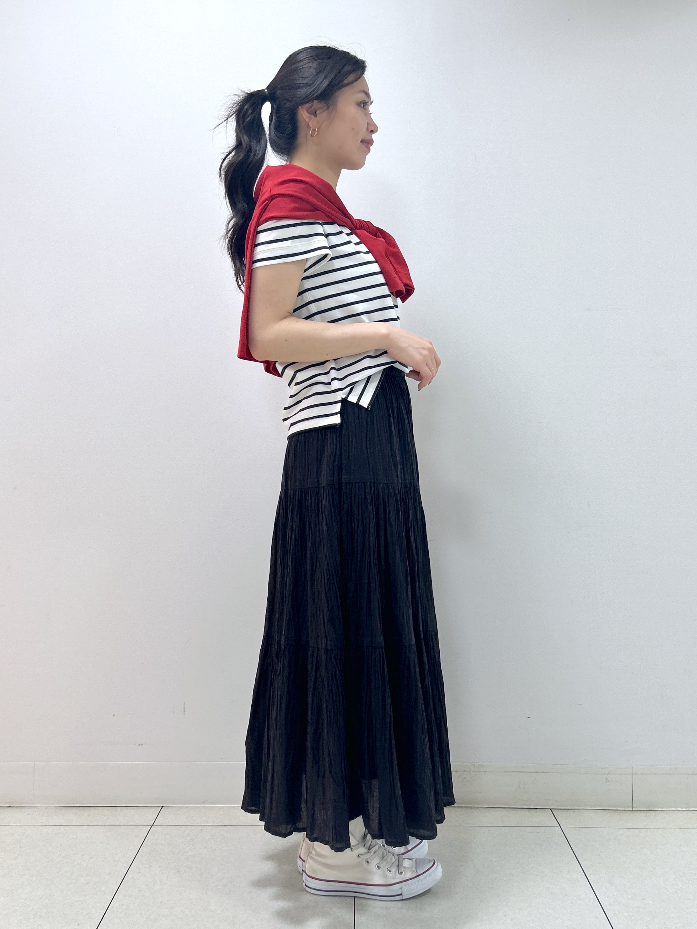 Kaiさんの「Dessin｜【洗える】半袖ボックスシルエットカットソー」を使ったコーディネート