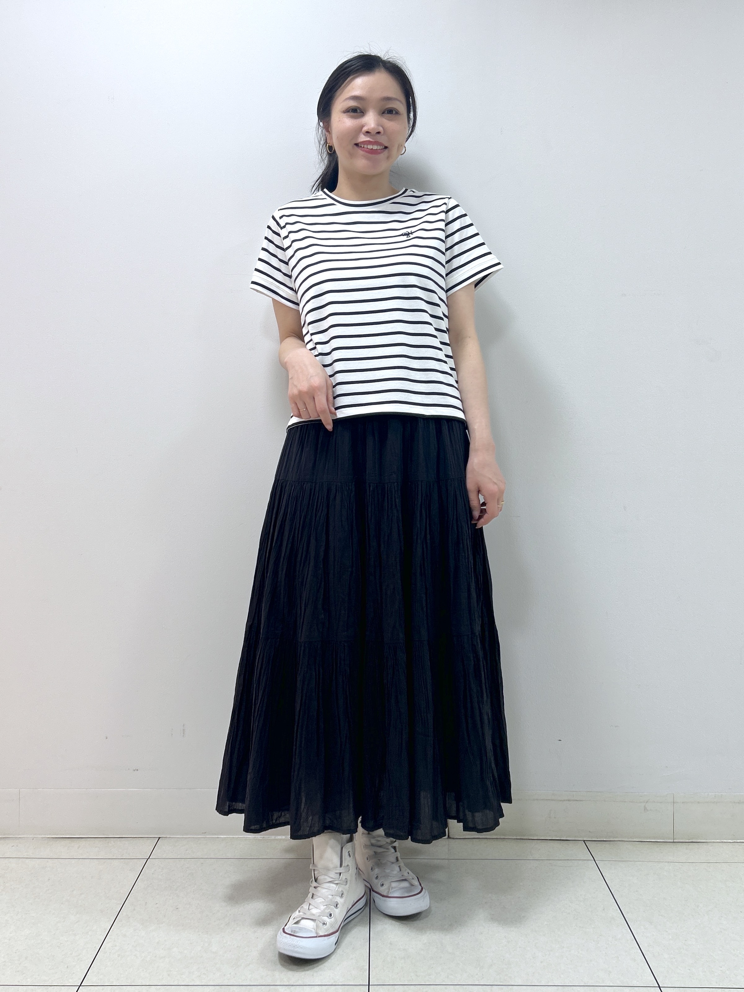 Kaiさんの「Dessin｜【洗える】半袖ボックスシルエットカットソー」を使ったコーディネート