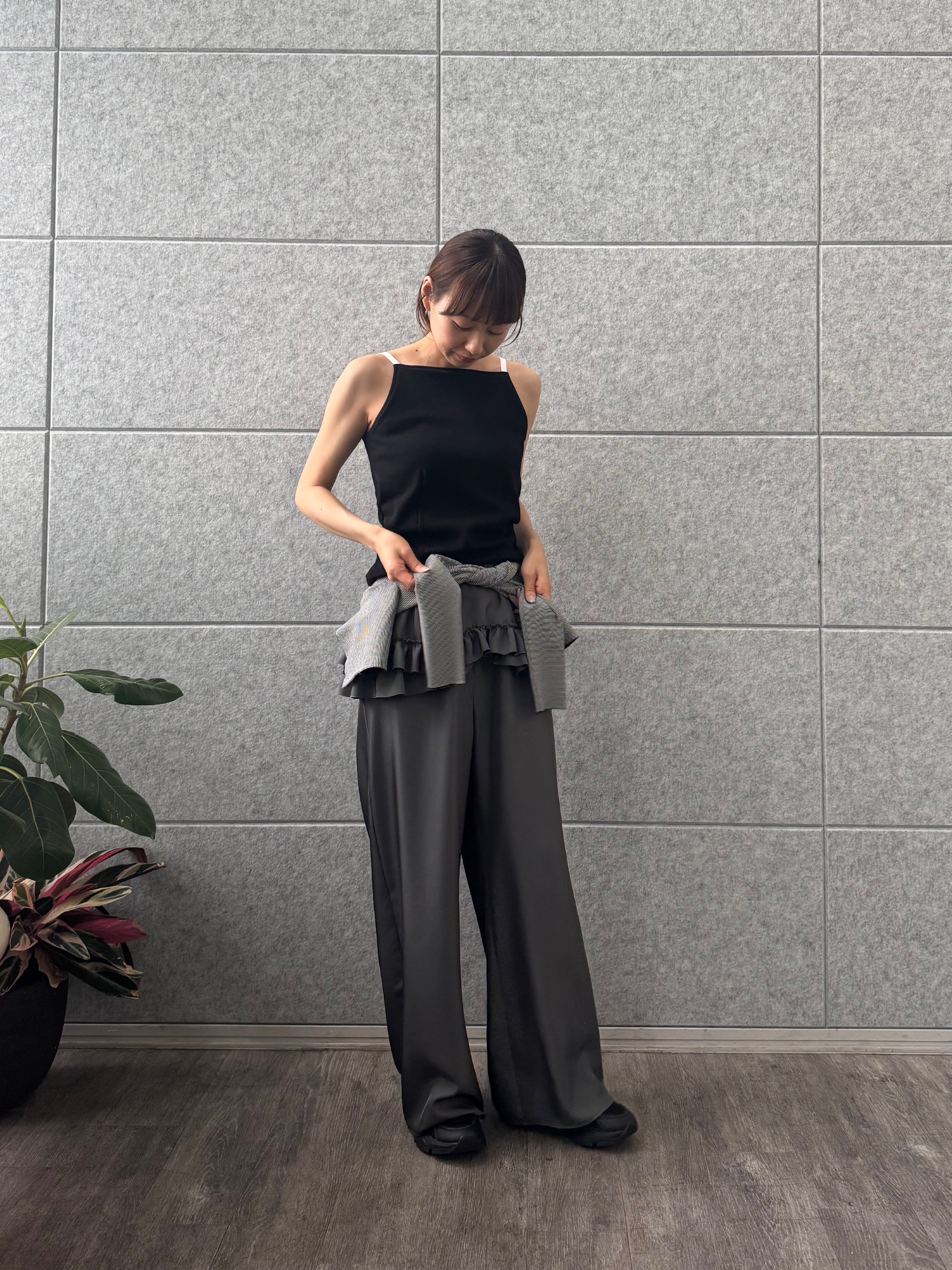 designer yukaさんの「CODE A｜【Cup-in】edge line camisole」を使ったコーディネート