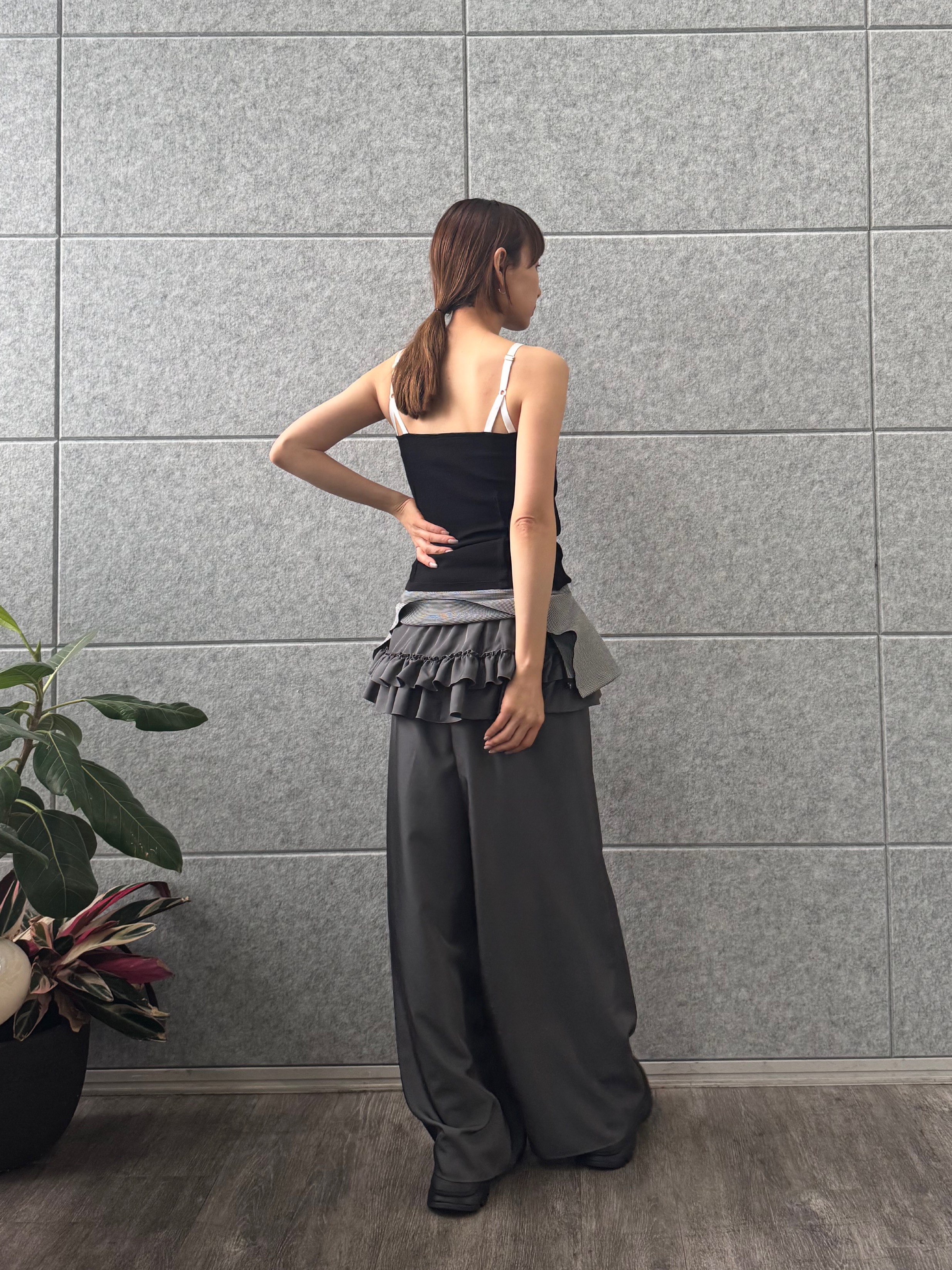 designer yukaさんの「CODE A｜【Cup-in】edge line camisole」を使ったコーディネート