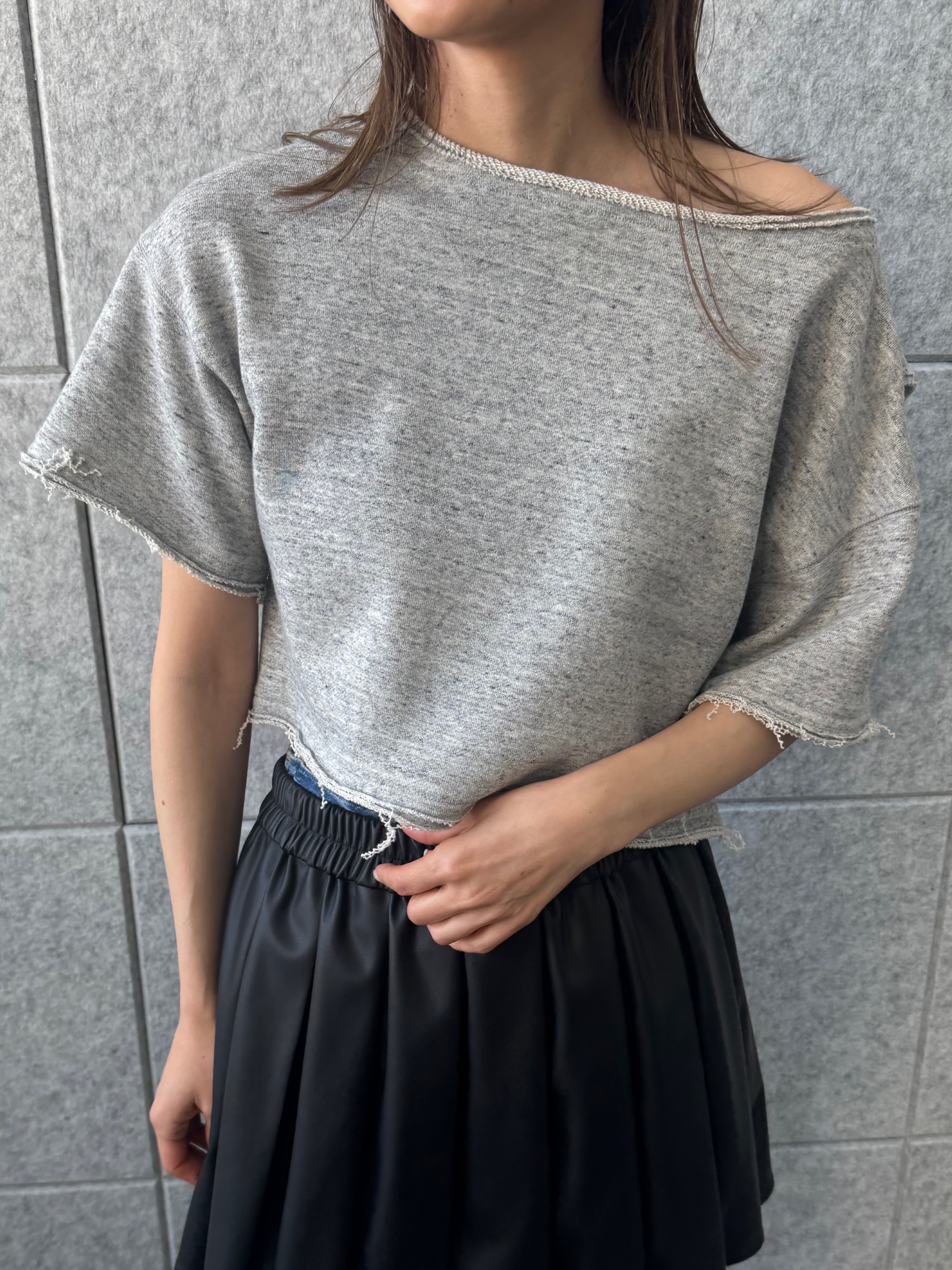 designer yukaさんの「CODE A｜leather like mini skirt」を使ったコーディネート