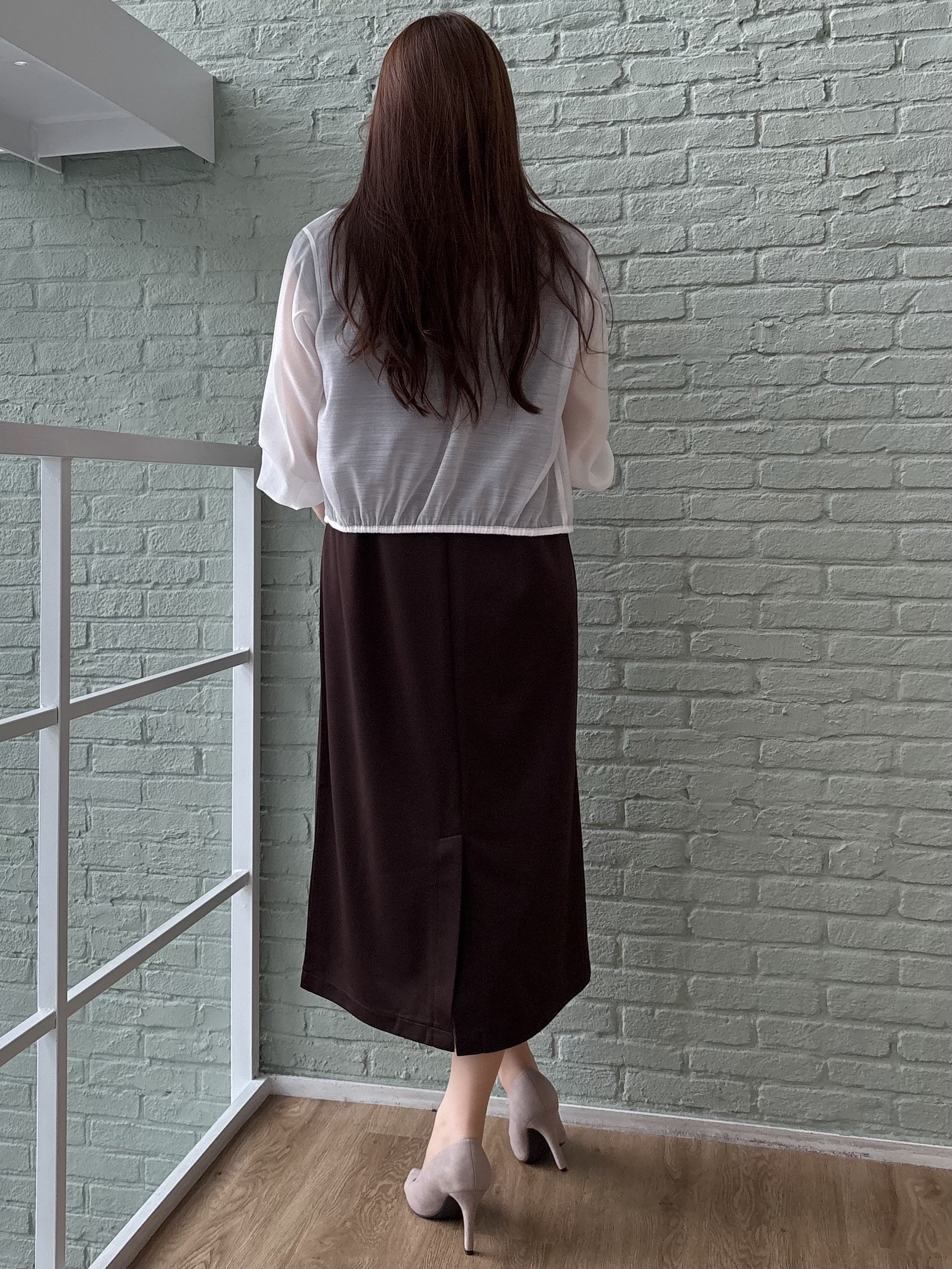 sayaさんの「COUP DE CHANCE｜【手洗い可/軽量】シアーブルゾン」を使ったコーディネート