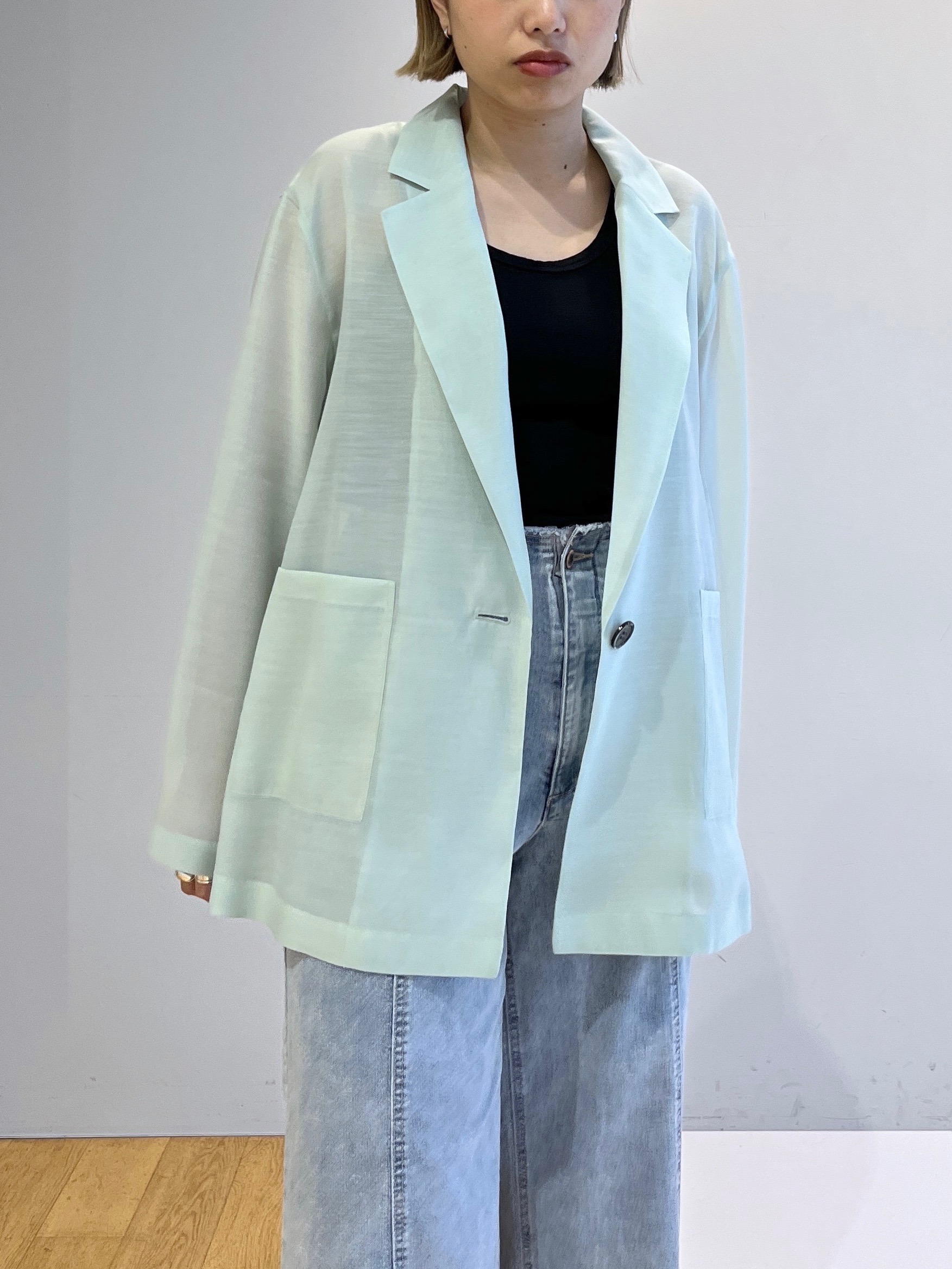 Harukaさんの「INDIVI｜【接触冷感/通気性】シアーシャツジャケット」を使ったコーディネート