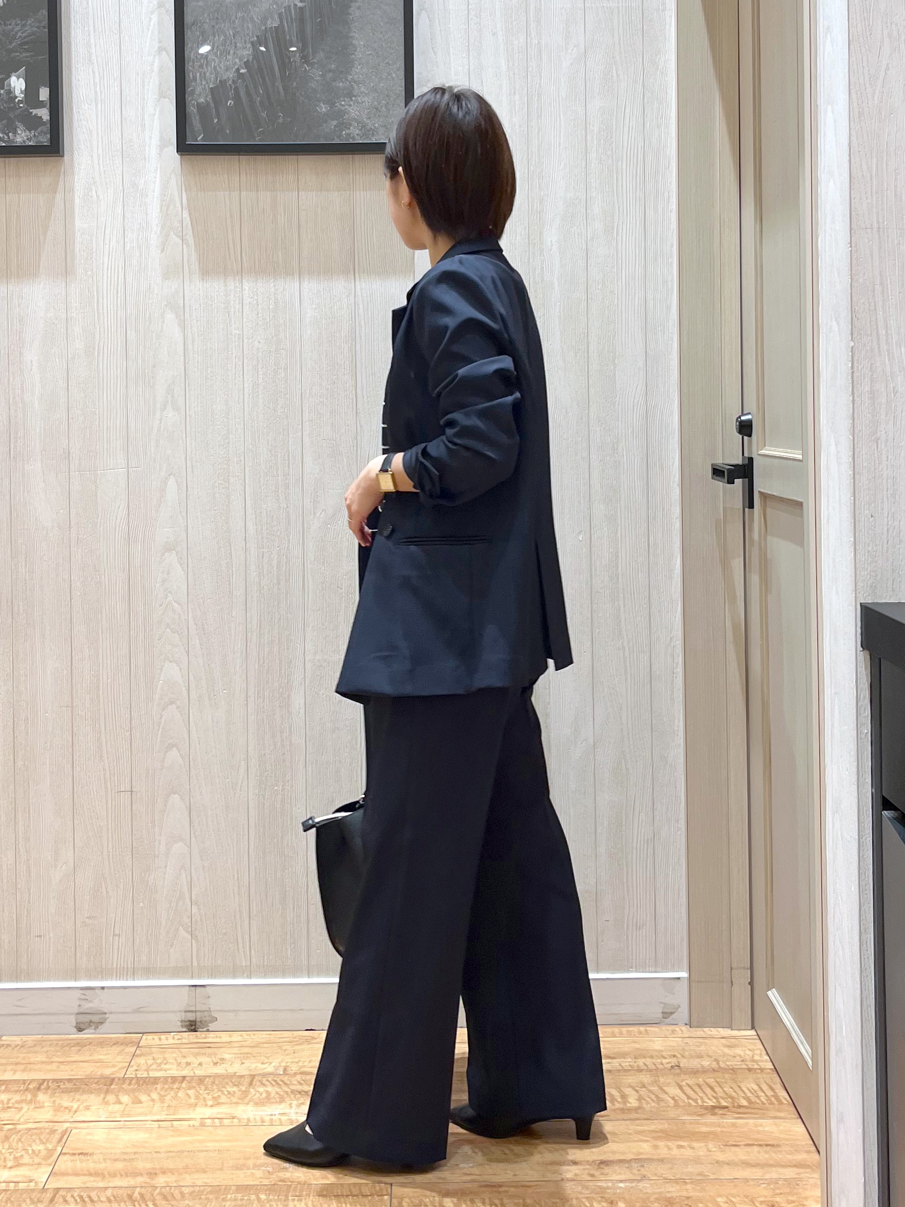 shirayuuuさんの「SHOO･LA･RUE｜【高レビュー/洗濯機可/S-LL】さらっと着られる 8分袖Ⅴネックニット」を使ったコーディネート