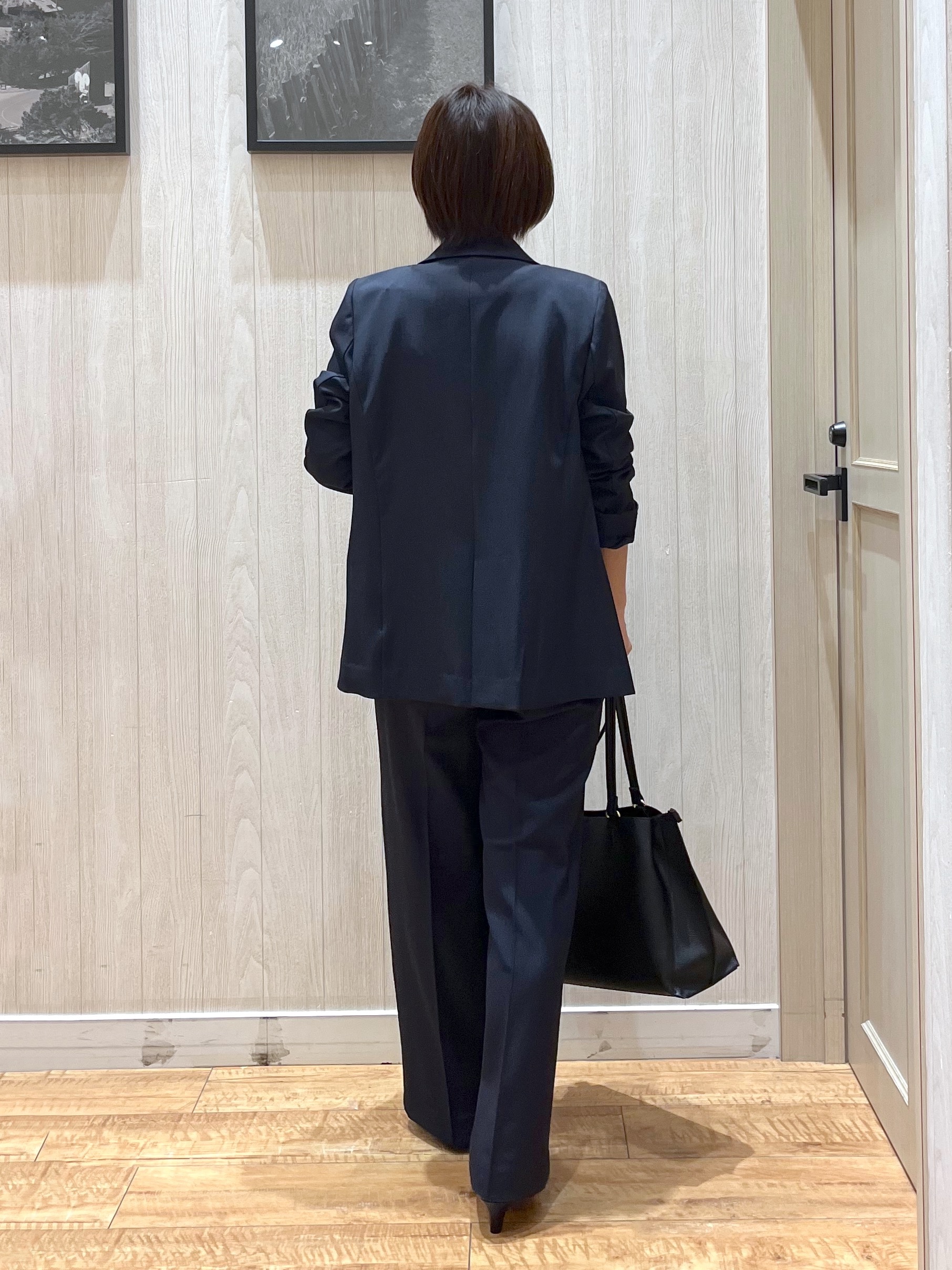 shirayuuuさんの「SHOO･LA･RUE｜【高レビュー/洗濯機可/S-LL】さらっと着られる 8分袖Ⅴネックニット」を使ったコーディネート