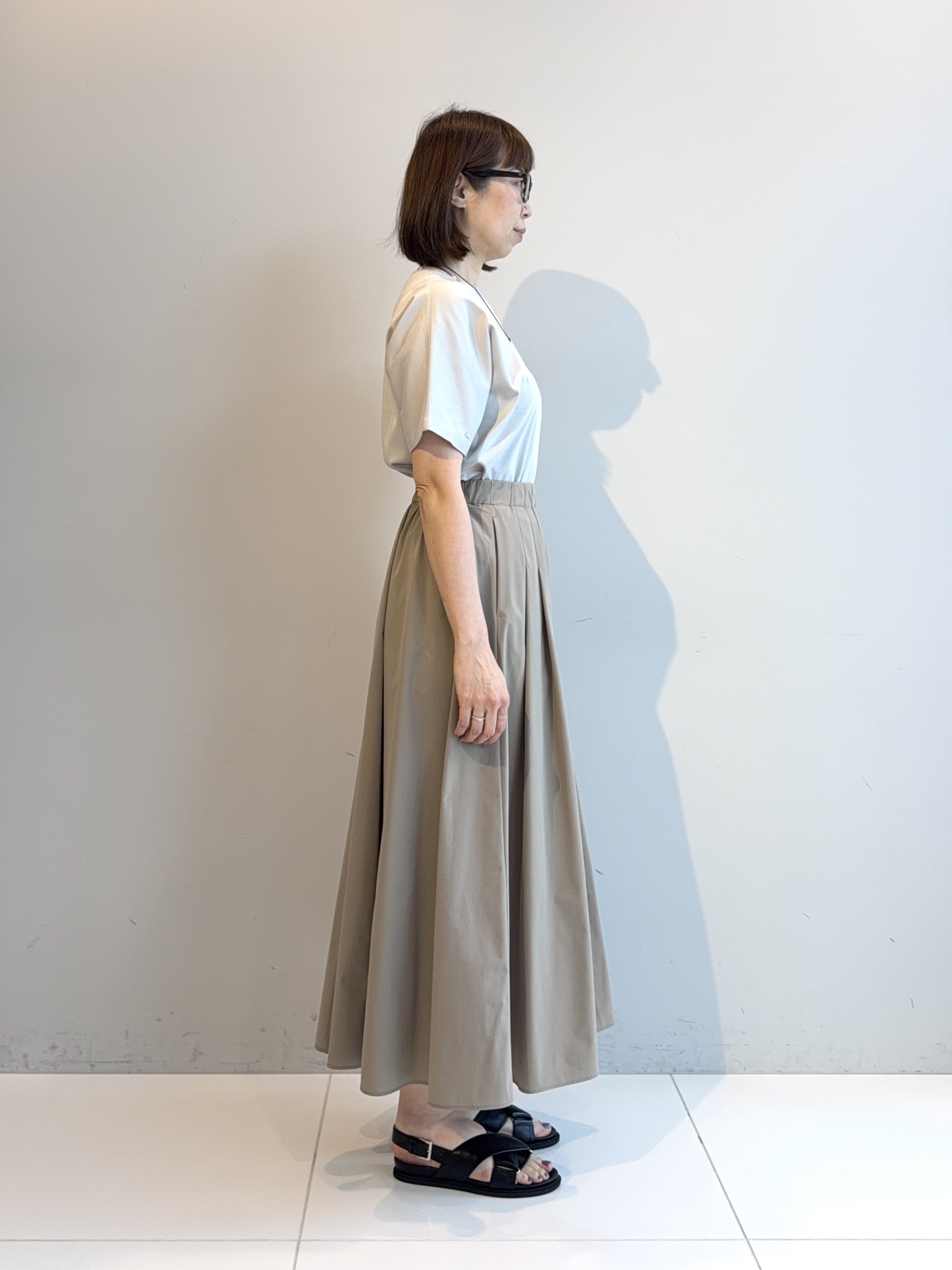 murayamaさんの「INDIVI｜【接触冷感／透湿／着る日傘】ドルマンダブルジャケット」を使ったコーディネート