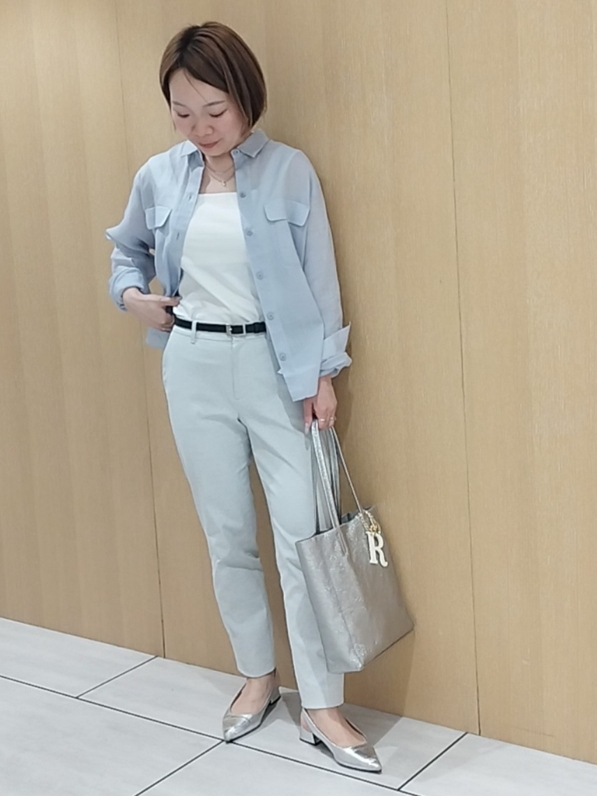 s u g iさんの「UNTITLED｜【接触冷感】ドライタッチシャツ」を使ったコーディネート