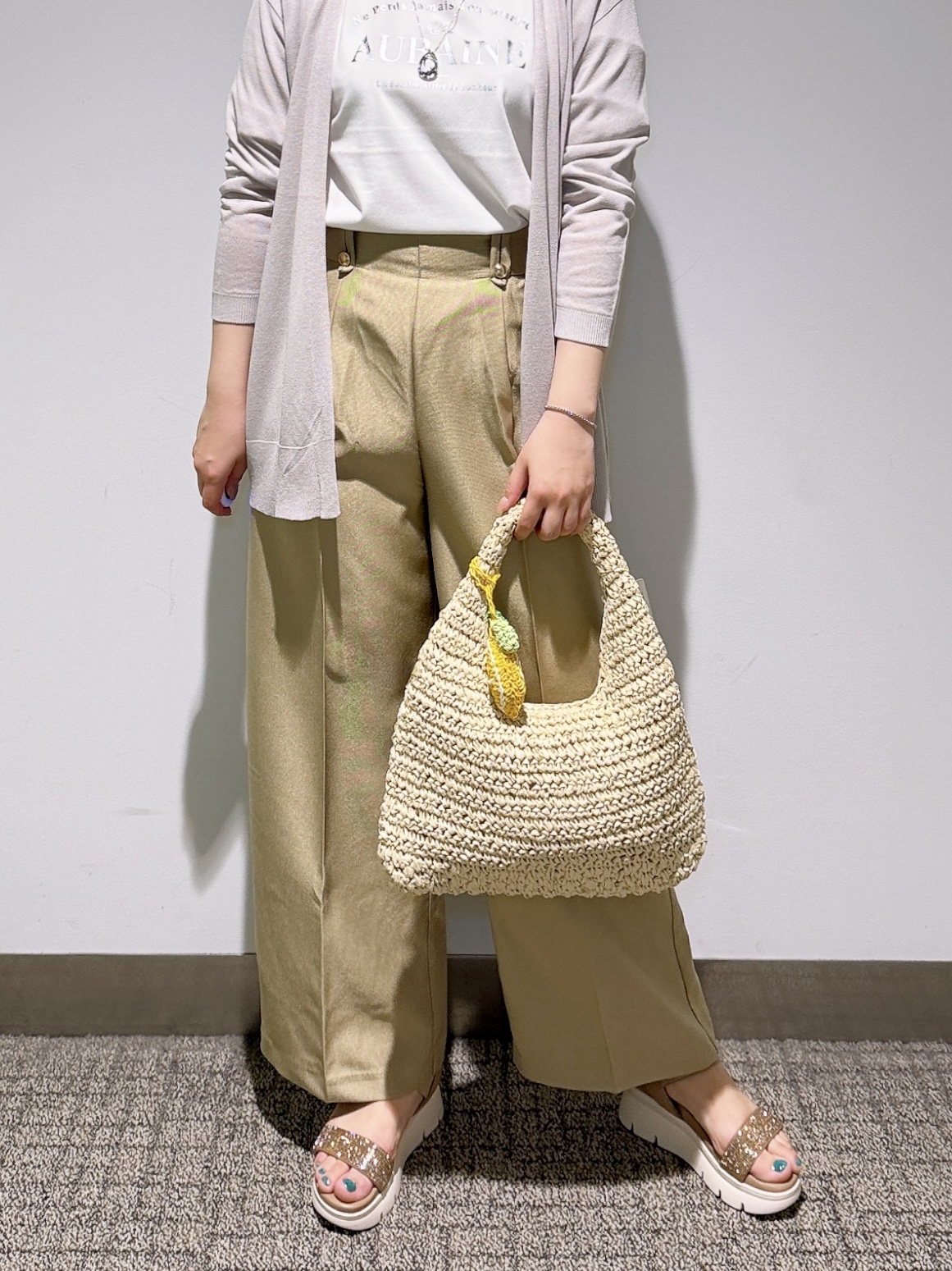 みーさんの「grove｜フルーツチャームトート」を使ったコーディネート
