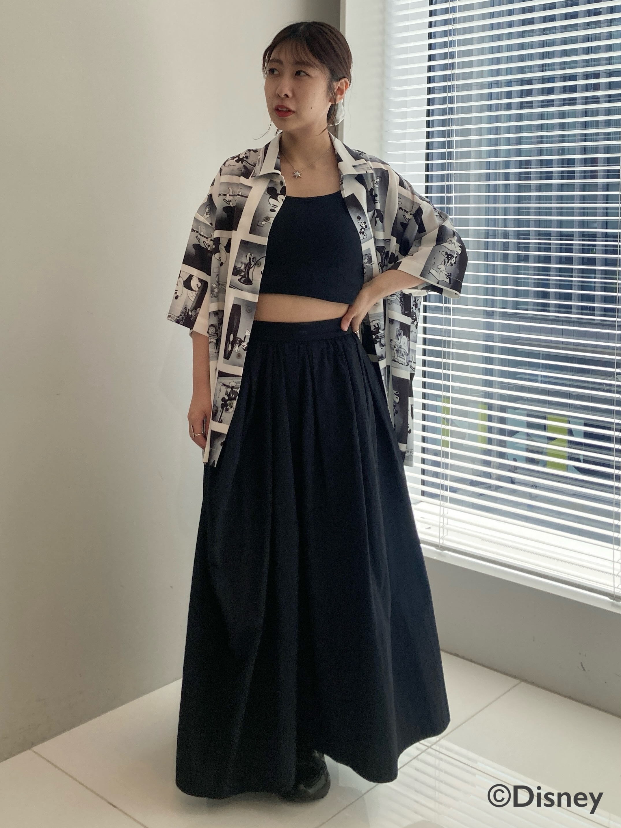 abeさんの「tk.TAKEO KIKUCHI｜Disney capsule collection 総柄シャツ」を使ったコーディネート