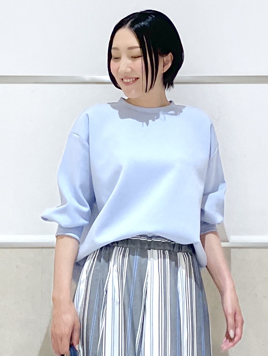 eriko さんの「Dessin｜【洗える】8分袖ボンディングカットソー」を使ったコーディネート
