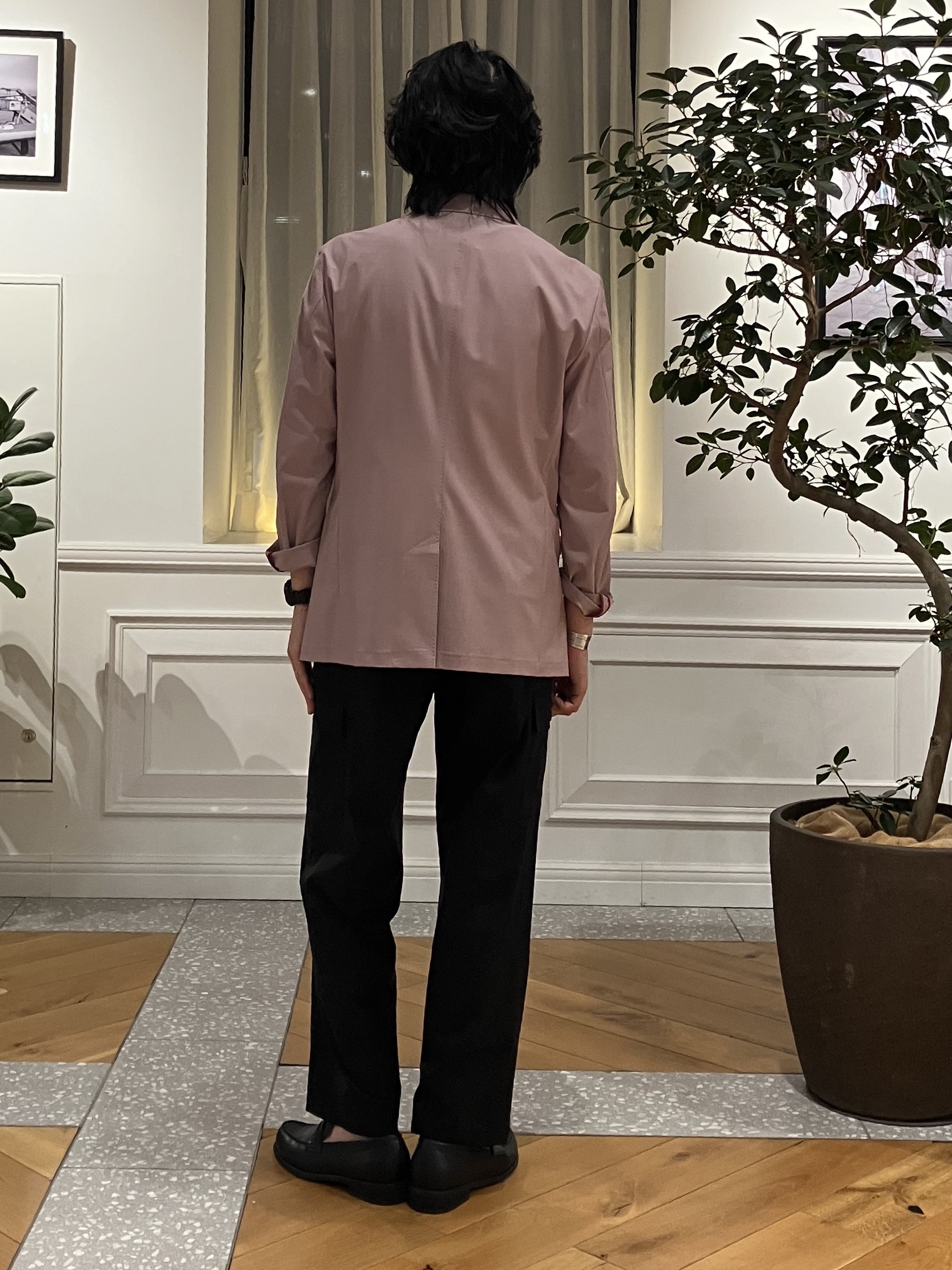 junyaさんの「DRESSTERIOR｜【セットアップ可/MonoMax4月号掲載/Safari5月号掲載】CARREMAN ストレッチジャ」を使ったコーディネート