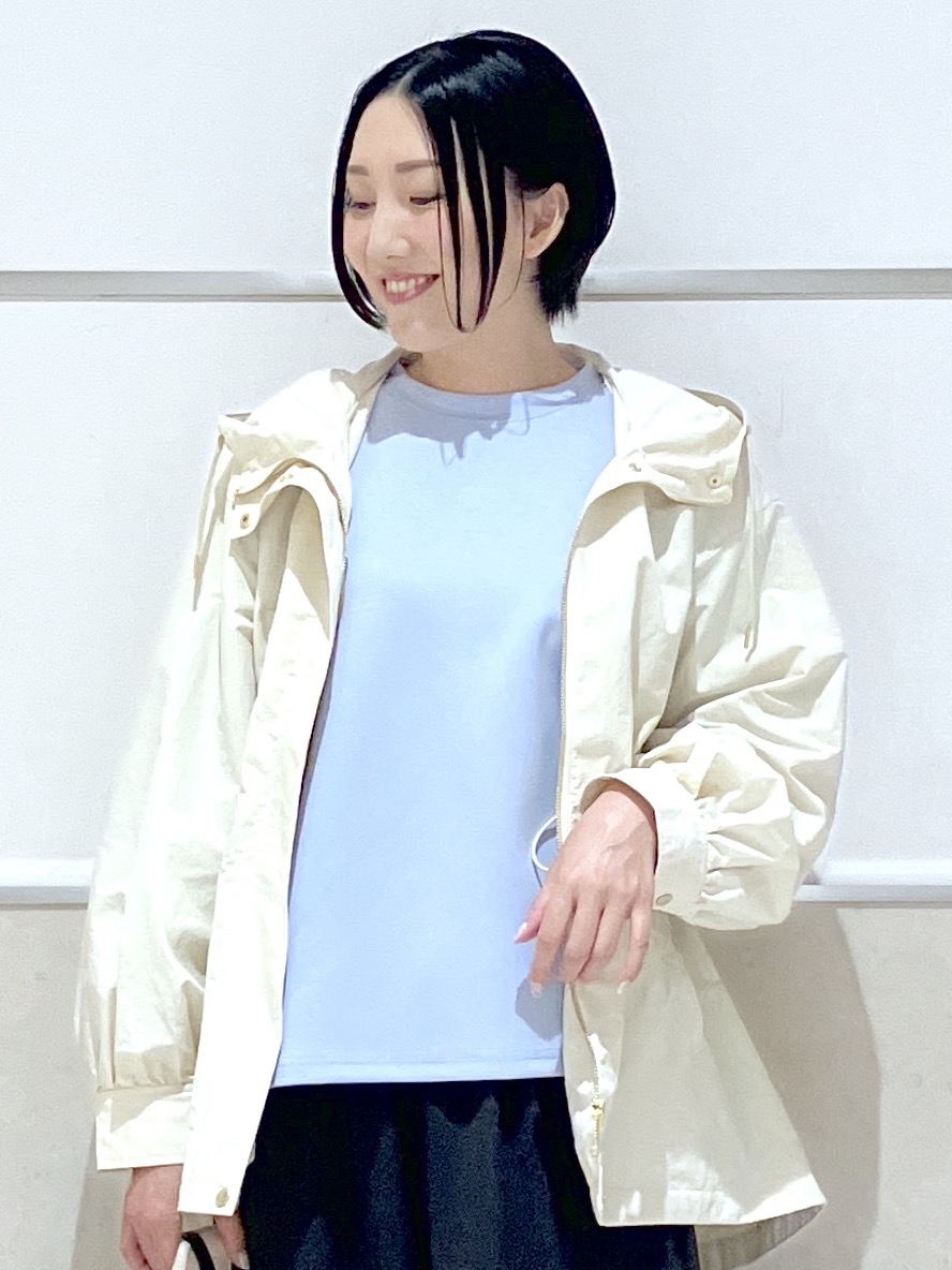 eriko さんの「Dessin｜【撥水・洗える】フーデッドライトブルゾン」を使ったコーディネート