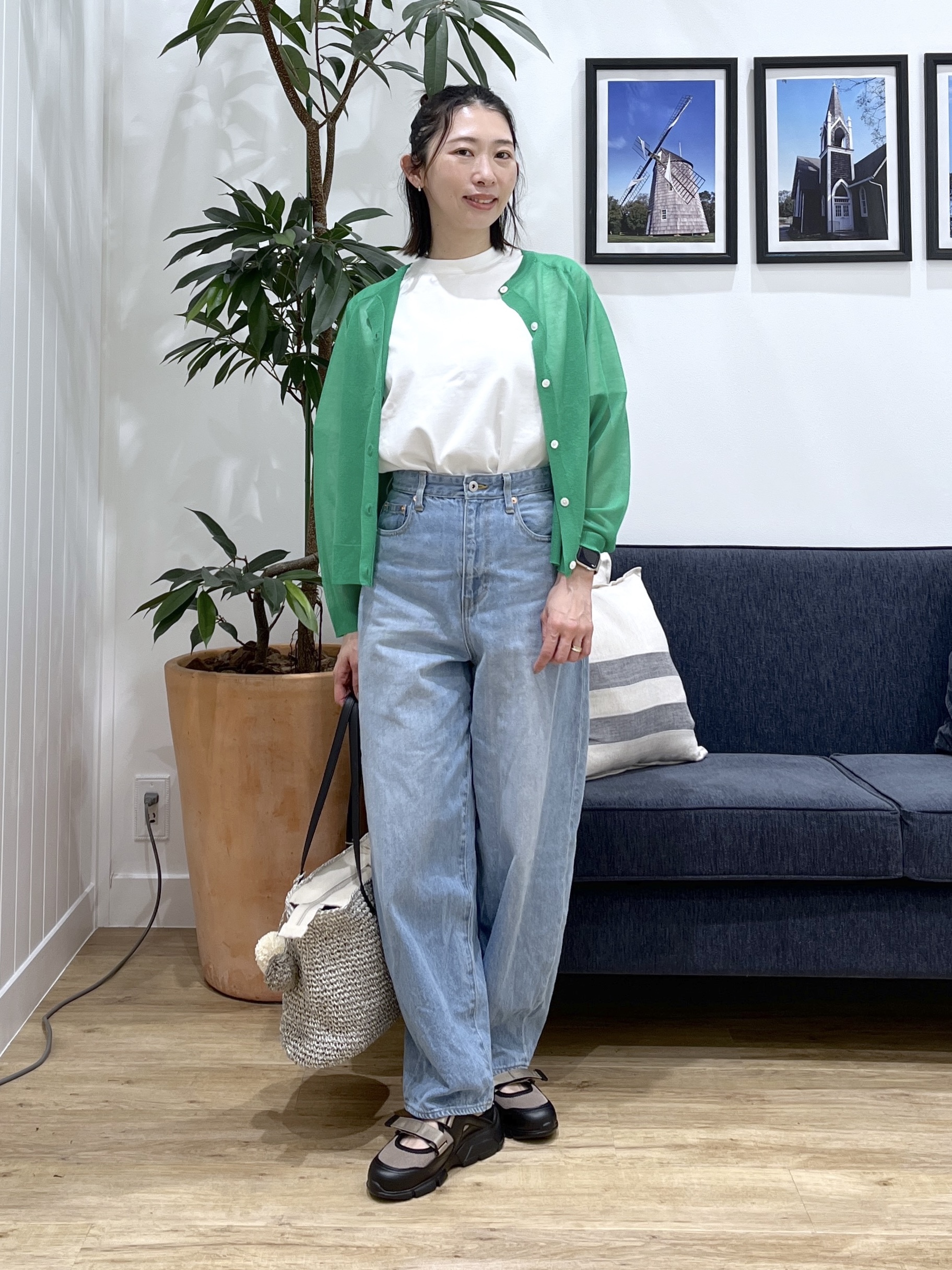 canaさんの「Dessin｜お守りカーディガン -ウォッシャブル-」を使ったコーディネート