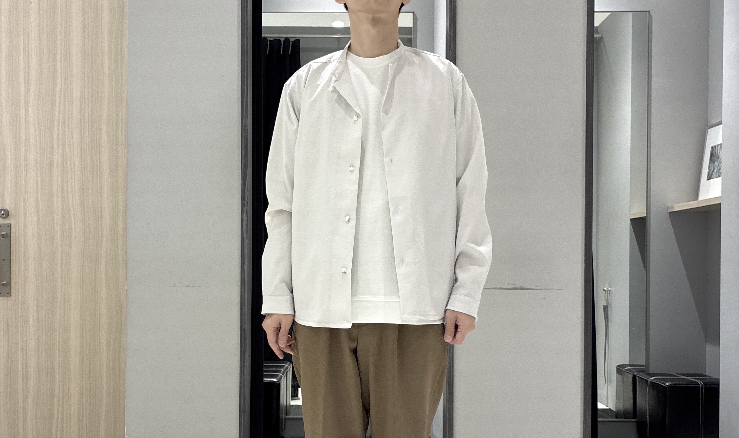 わいずみさんの「TAKEO KIKUCHI｜【撥水・洗える・シワになりにくい】 リランチェ（R） シャツ」を使ったコーディネート