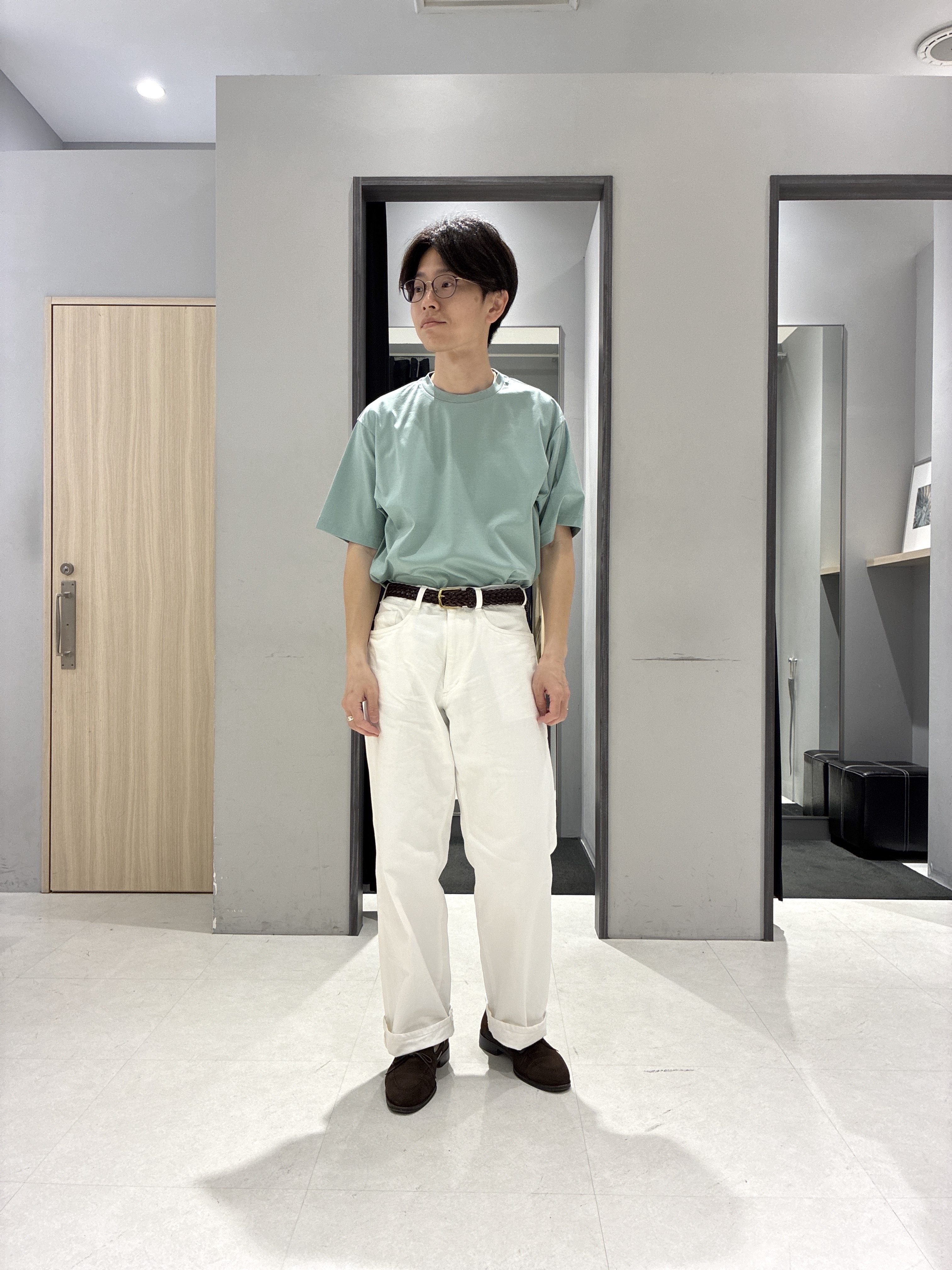 わいずみさんの「TAKEO KIKUCHI｜【抗菌防臭】COOL DOTS（R）ドビープリント ジャケット」を使ったコーディネート