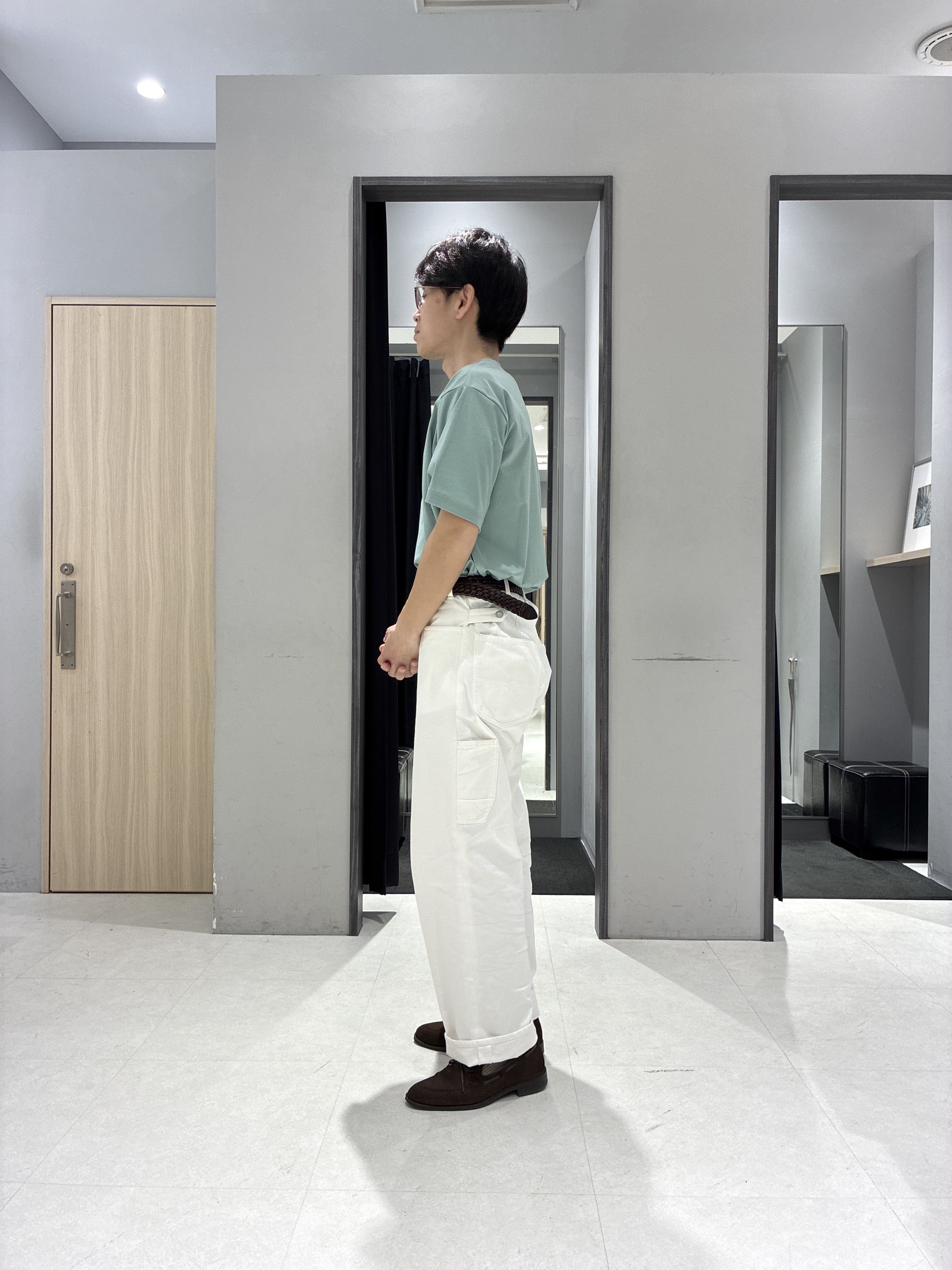 わいずみさんの「TAKEO KIKUCHI｜【抗菌防臭】COOL DOTS（R）ドビープリント ジャケット」を使ったコーディネート