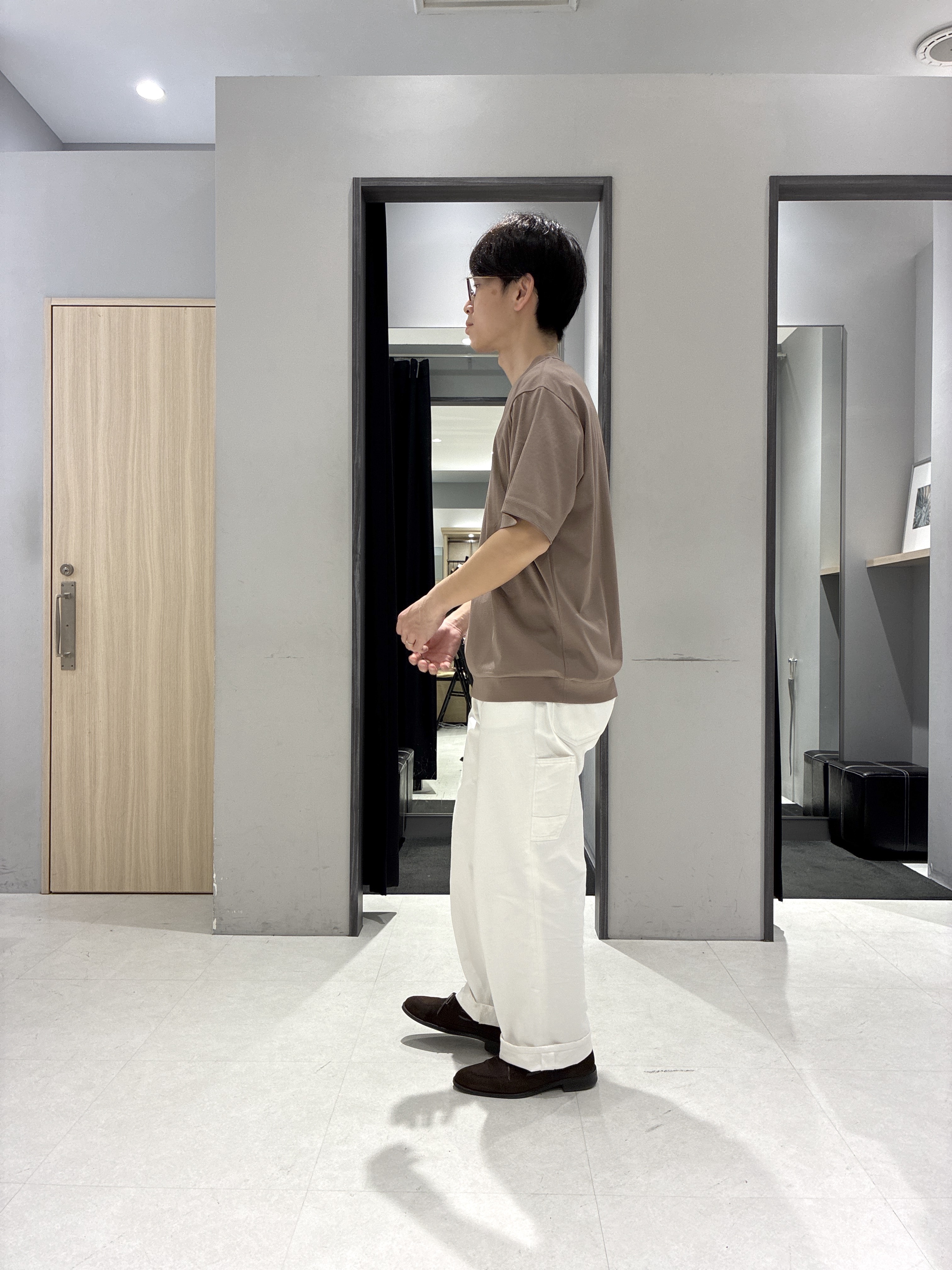 わいずみさんの「TAKEO KIKUCHI｜リネンライクカルゼ リブブルゾン」を使ったコーディネート