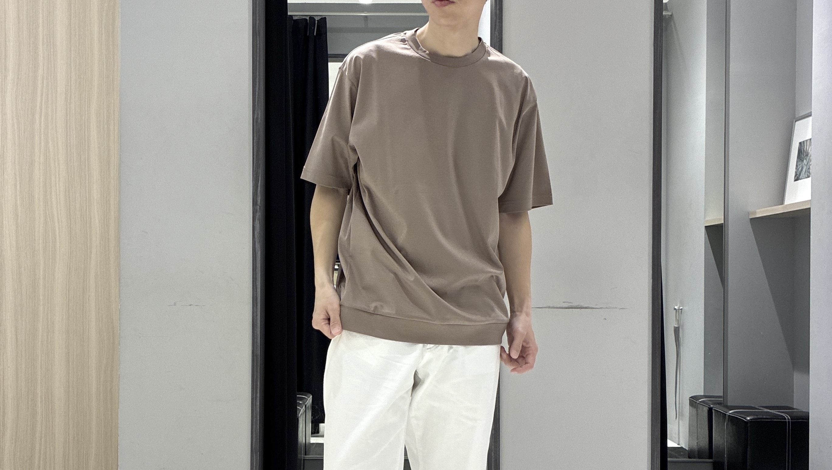 わいずみさんの「TAKEO KIKUCHI｜リネンライクカルゼ リブブルゾン」を使ったコーディネート