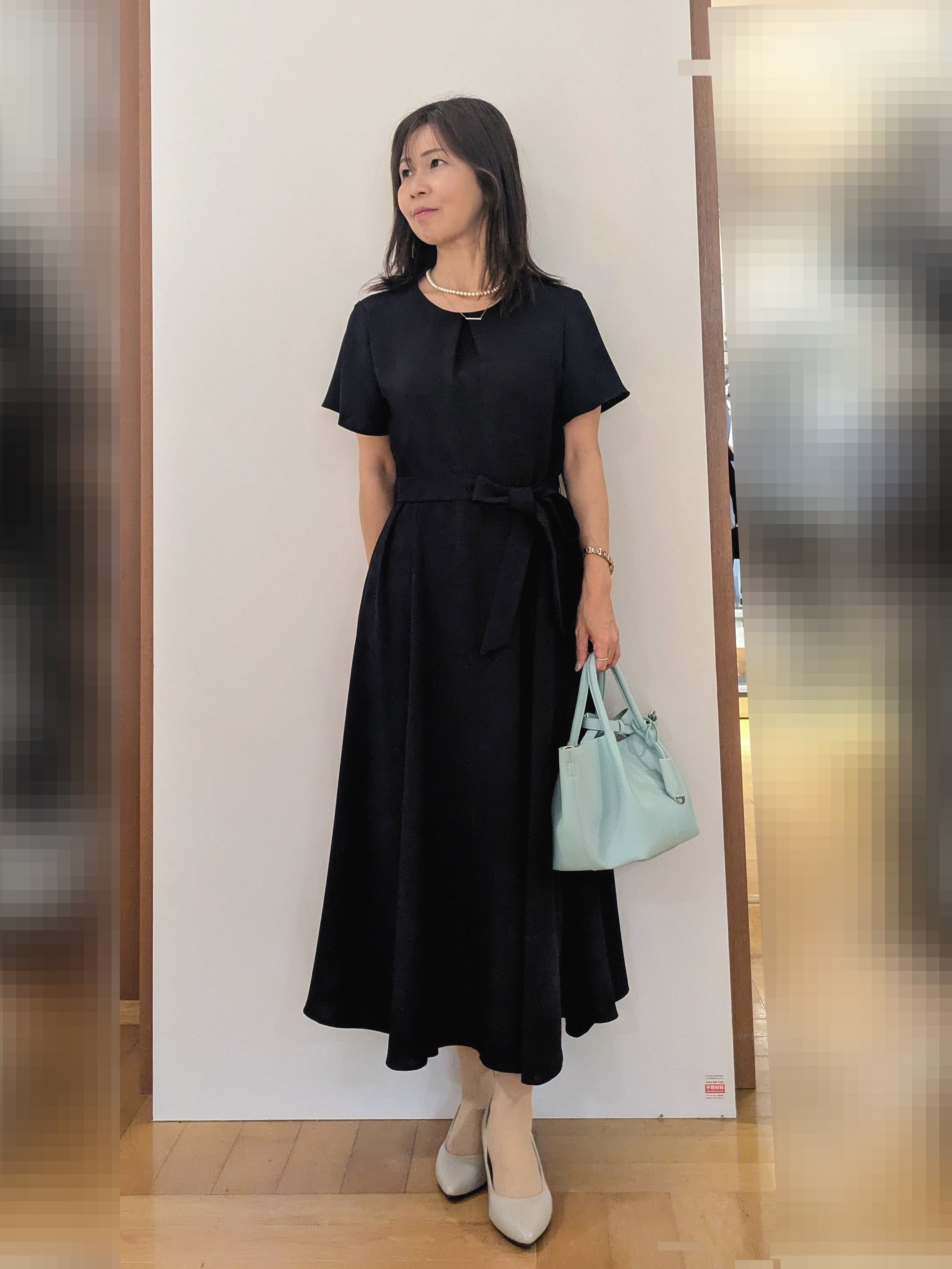 laverさんの「UNTITLED｜【接触冷感/吸水速乾/洗える】ドレープツイルワンピース」を使ったコーディネート