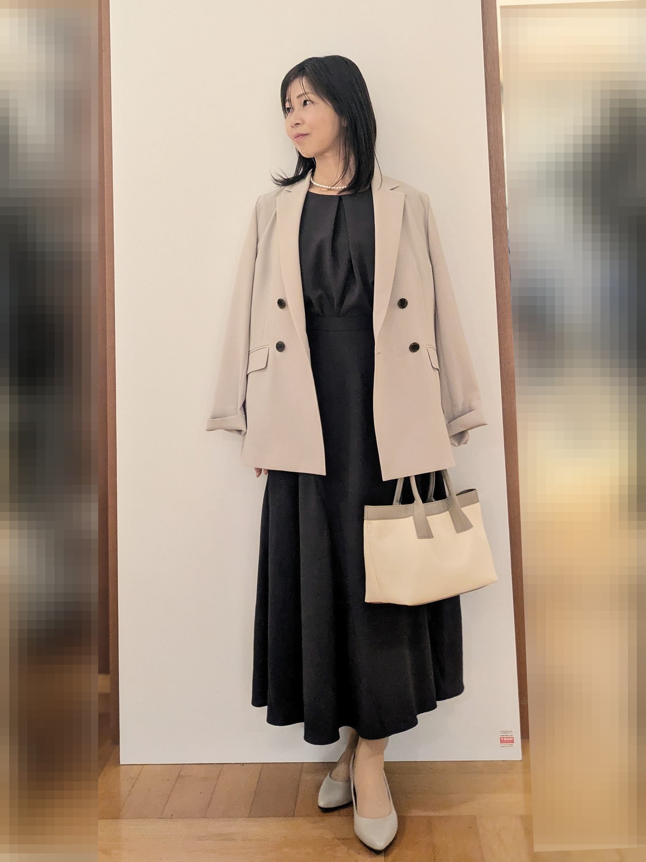 laverさんの「UNTITLED｜【セットアップ可/UVカット/前後2WAY】リラクシーフレンチスリーブブラウス」を使ったコーディネート