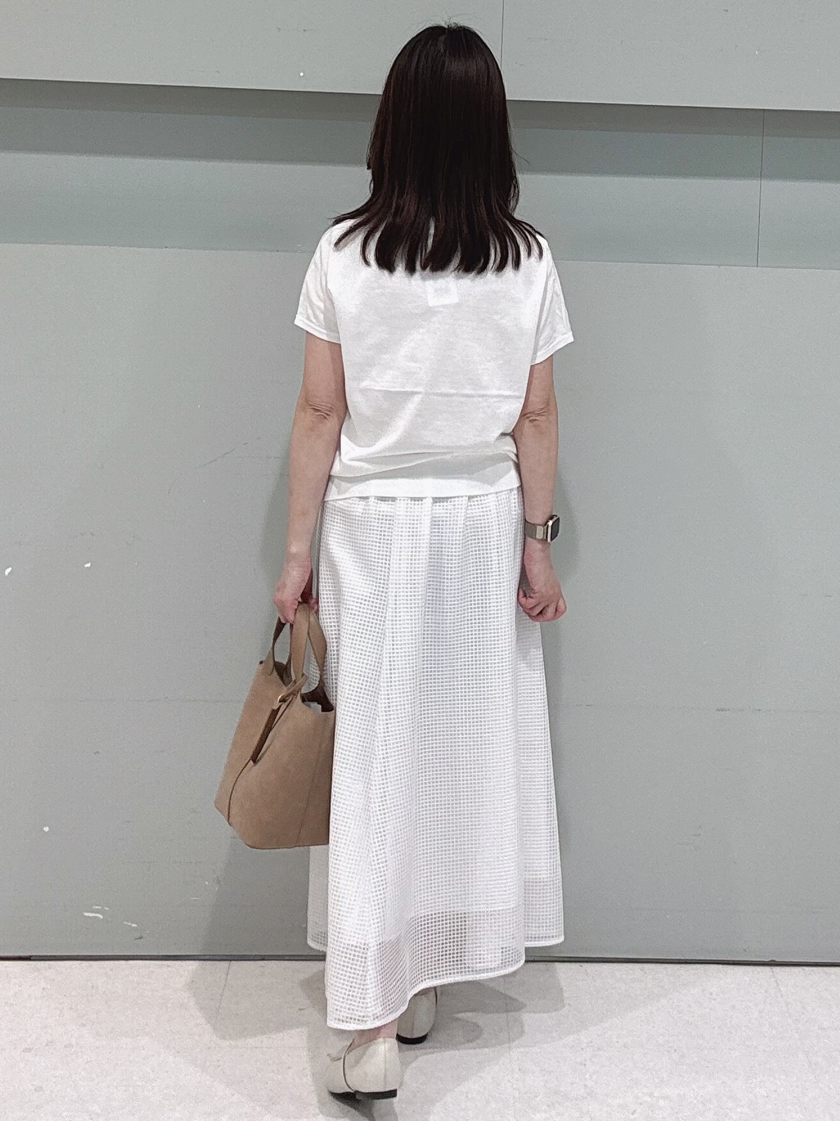 makiさんの「UNTITLED｜【9色展開/アンサンブル可/洗える】コットンベーシックニット」を使ったコーディネート
