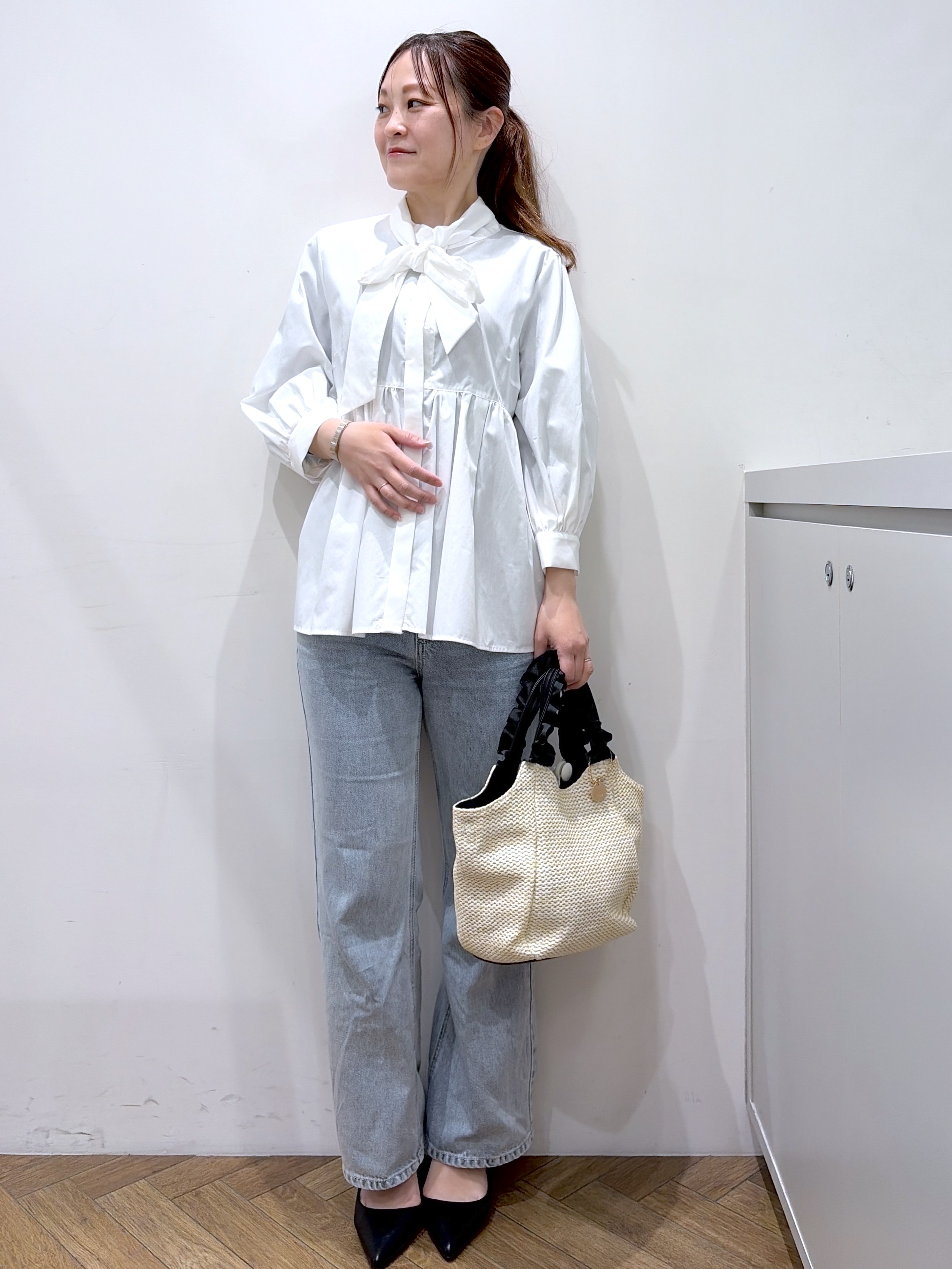 Junさんの「index｜《再入荷》ダブルブレストテーラードジャケット【接触冷感／吸水速乾／イージーアイロン／防シワ／洗濯機O」を使ったコーディネート