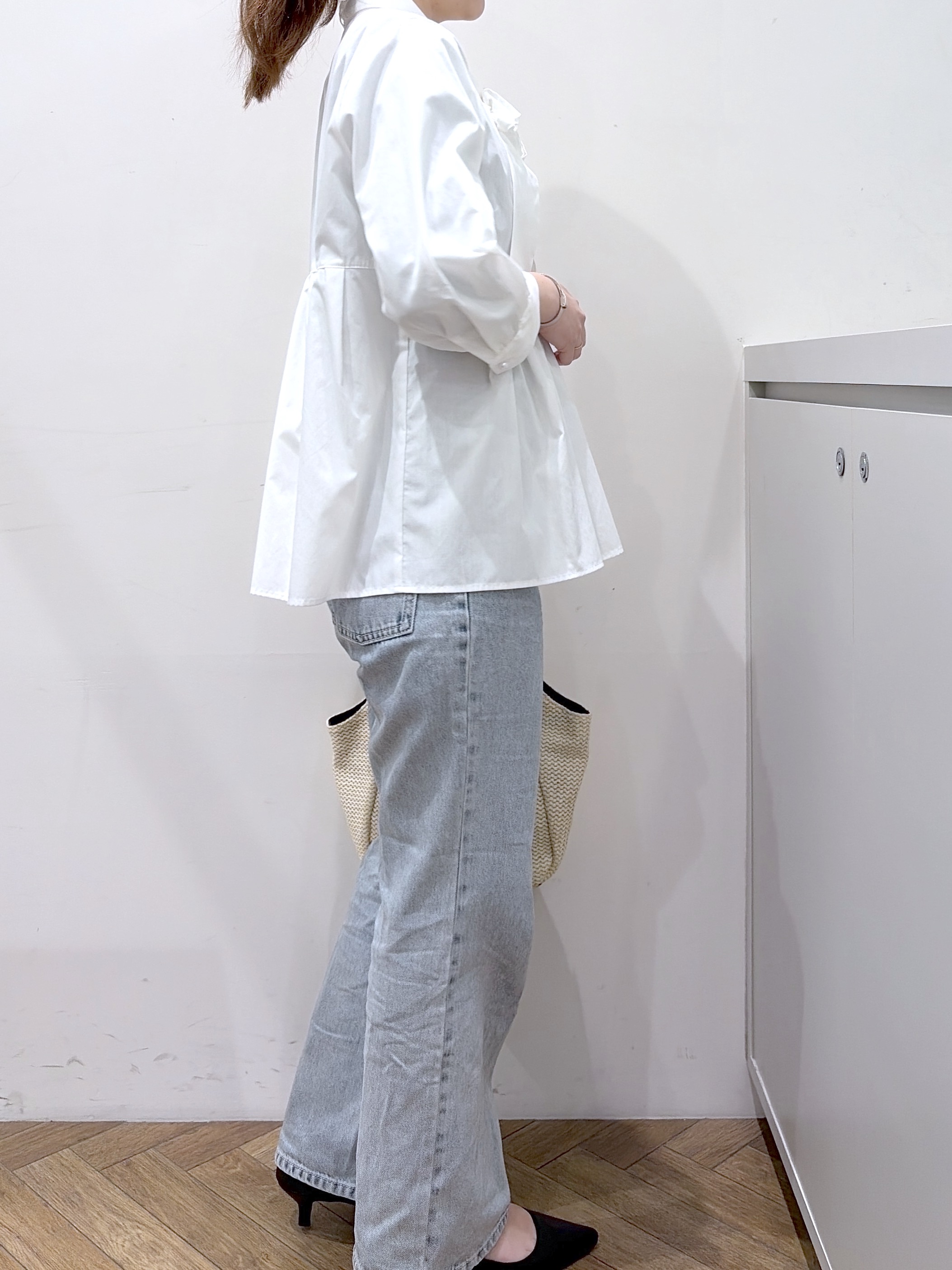 Junさんの「index｜《再入荷》ダブルブレストテーラードジャケット【接触冷感／吸水速乾／イージーアイロン／防シワ／洗濯機O」を使ったコーディネート