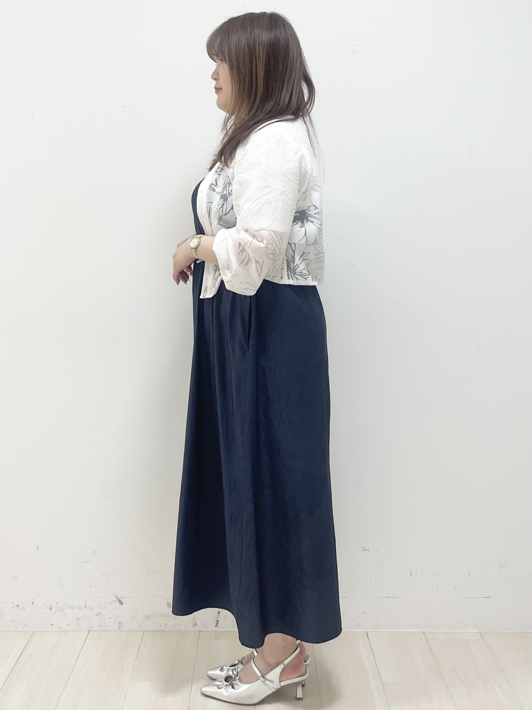 YUUKIさんの「COUP DE CHANCE｜【手洗い可／日本製】オパール花柄ブルゾン」を使ったコーディネート