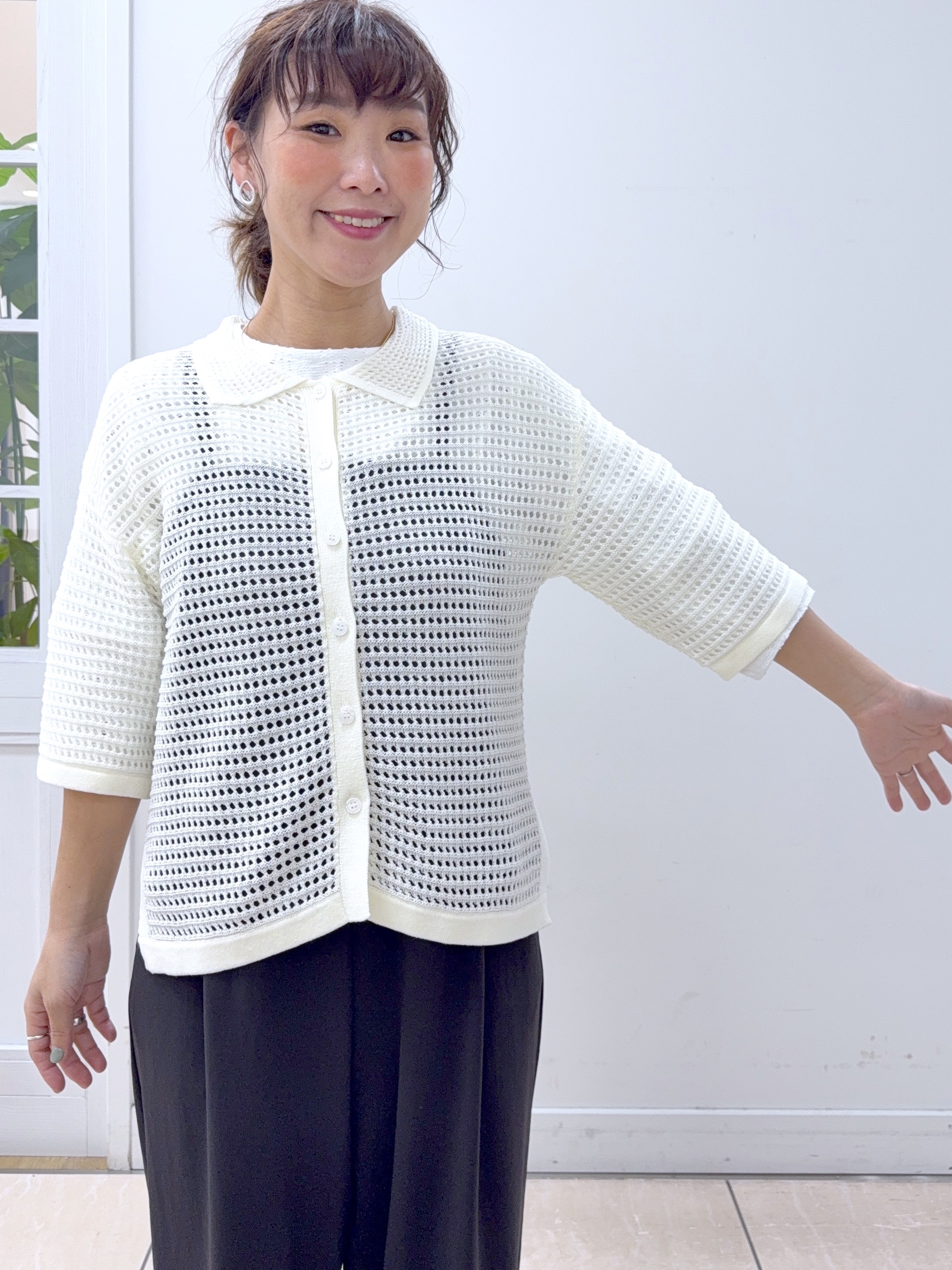 Osawaさんの「Dessin｜【UVカット/洗える】ブレードコンビハット」を使ったコーディネート