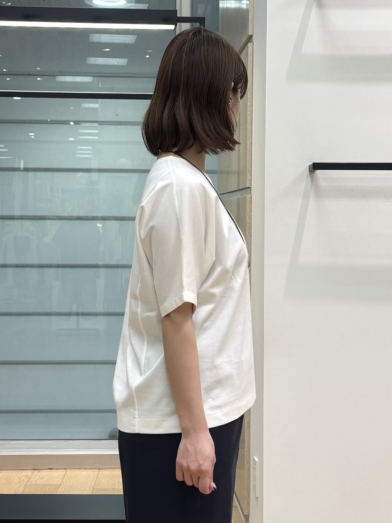 asamiさんの「INDIVI｜【接触冷感／2WAY】カシュクールリネンシャツ」を使ったコーディネート