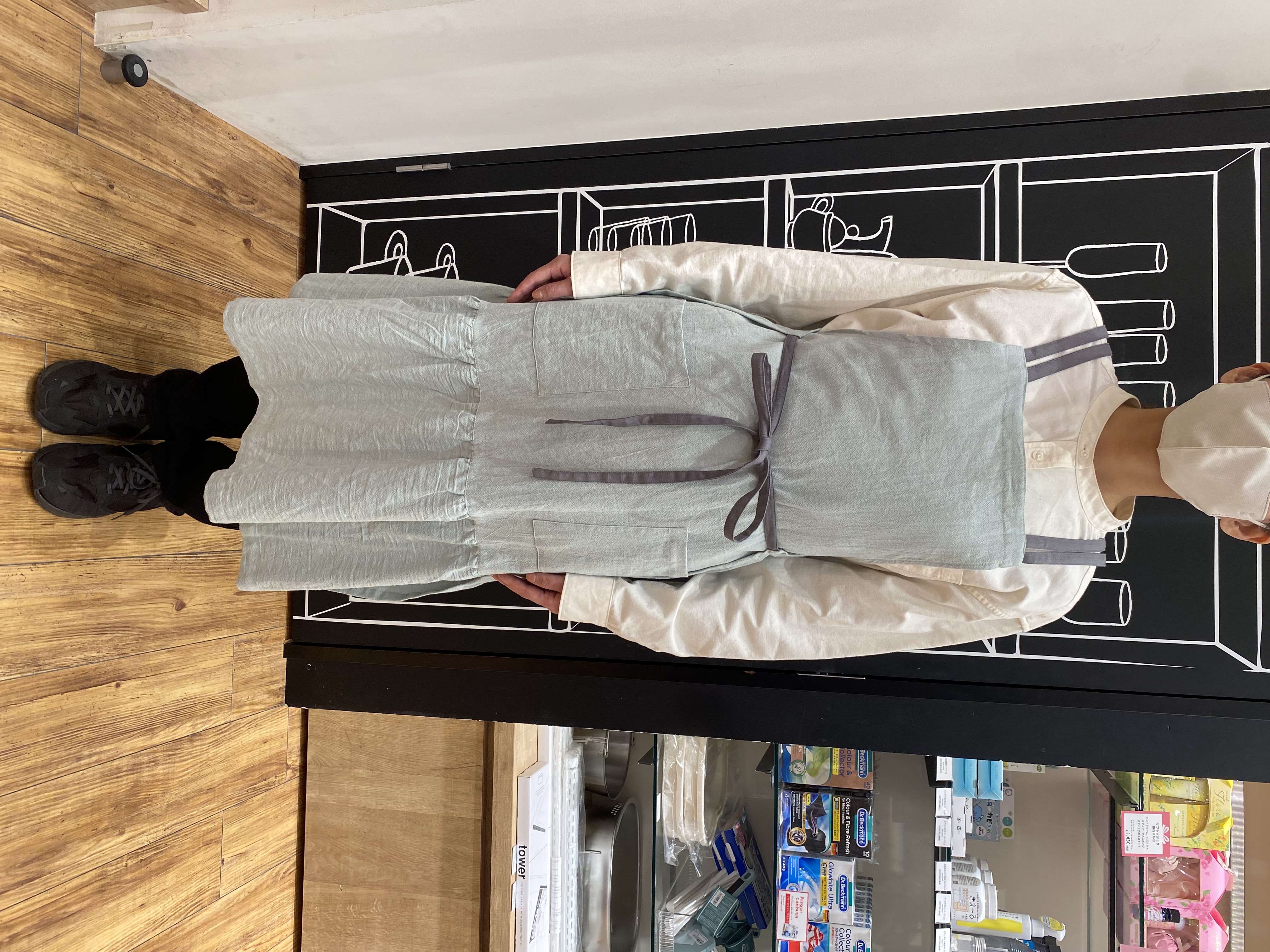 fooさんの「212 KITCHEN STORE｜3Wayギャザーエプロン GR ＜212Kオリジナル＞」を使ったコーディネート