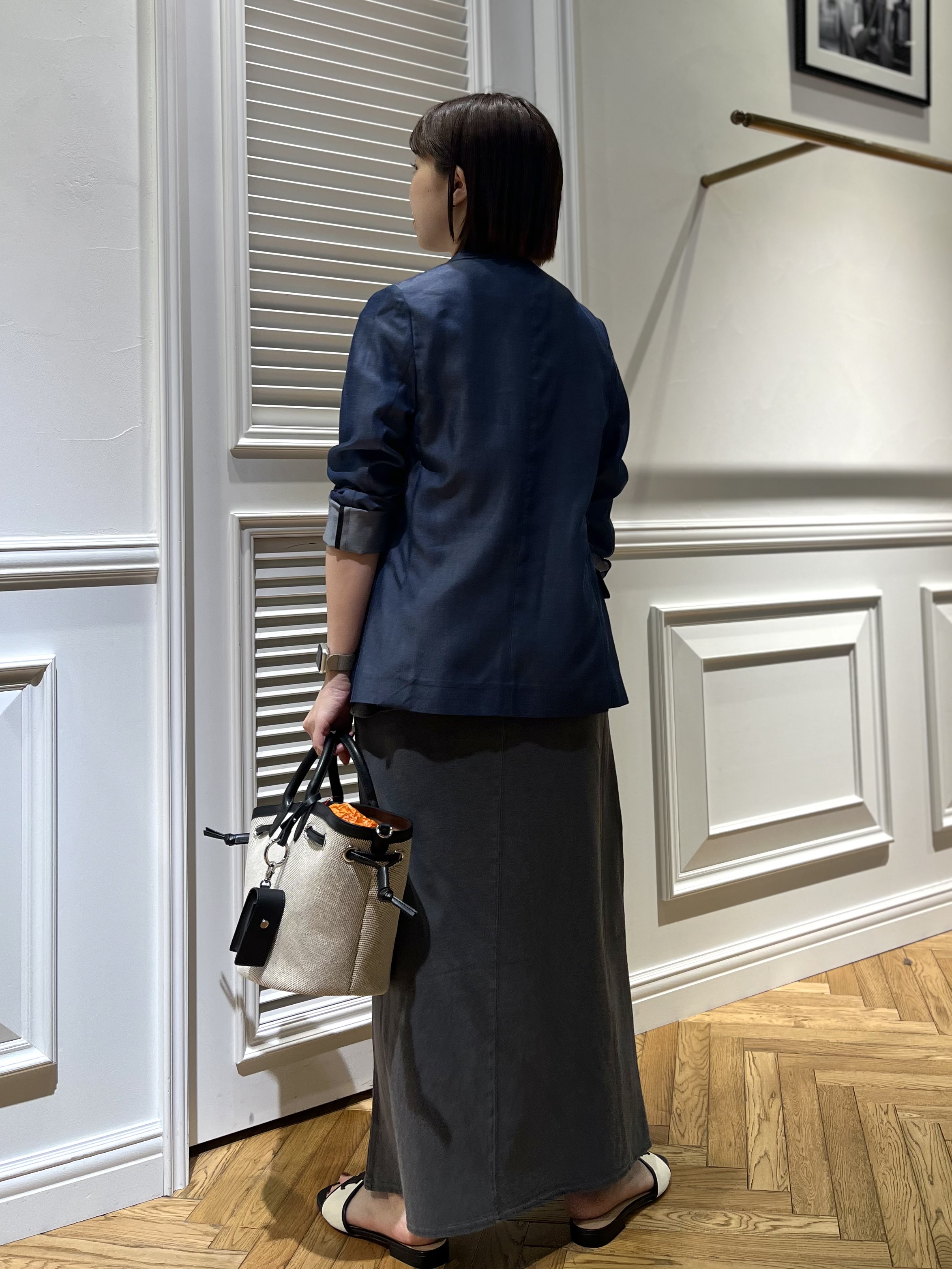 つじ まこさんの「DRESSTERIOR｜【otonaMUSE5月号掲載/セットアップ可】テンセルデニムダブルジャケット」を使ったコーディネート