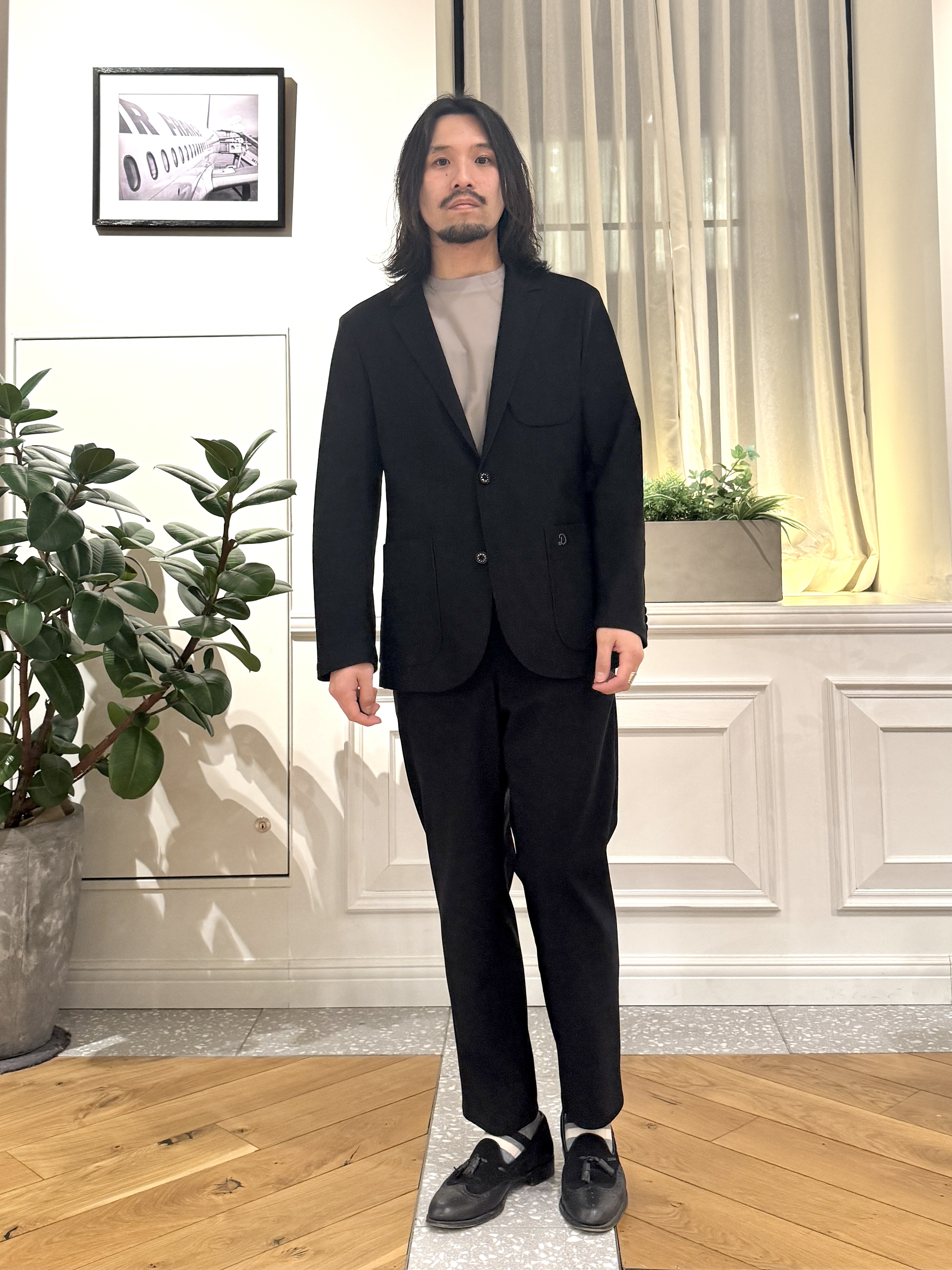 kawarataniさんの「DRESSTERIOR｜【接触冷感/UVカット/ウォッシャブル】AIRTOOL クルーネックTシャツ」を使ったコーディネート