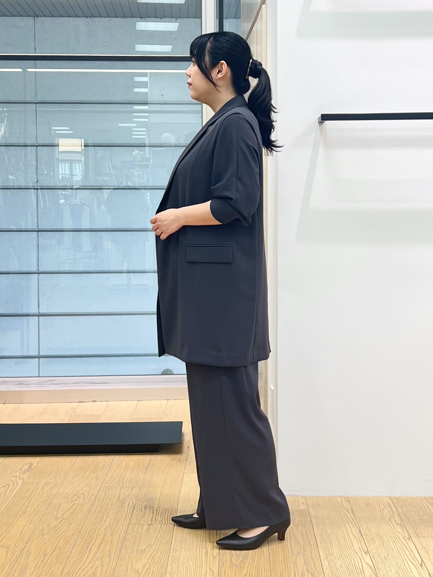 shimaさんの「INDIVI｜【接触冷感／透湿／着る日傘】颯爽ジレジャケット」を使ったコーディネート