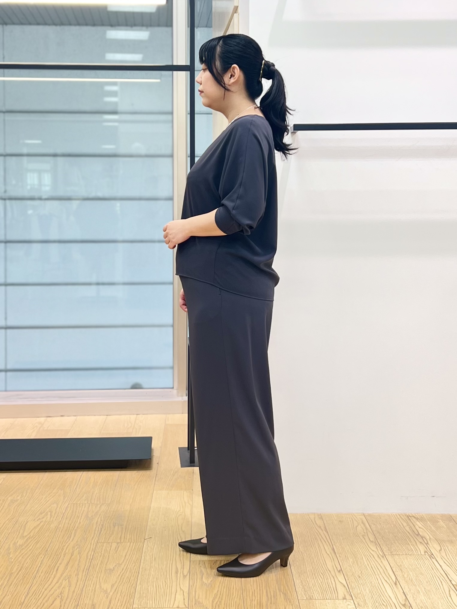shimaさんの「INDIVI｜【接触冷感／透湿／着る日傘】ノーカラージャケット」を使ったコーディネート