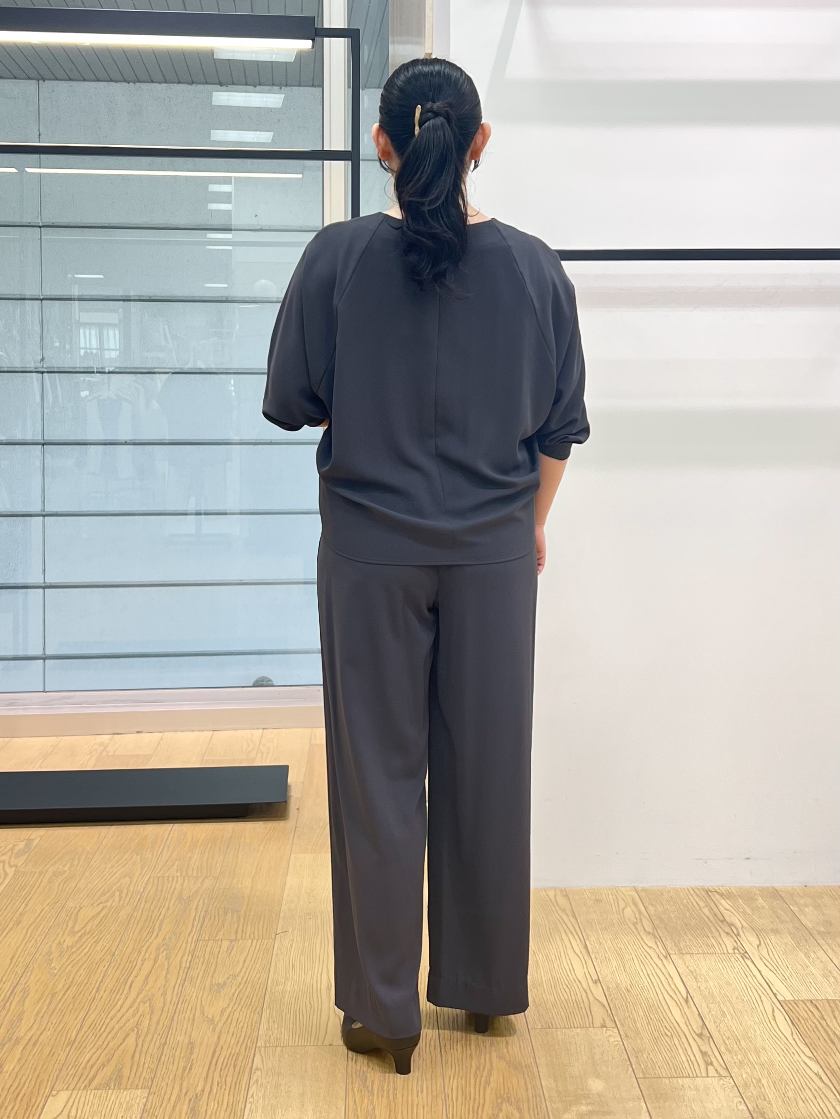 shimaさんの「INDIVI｜【接触冷感／透湿／着る日傘】ノーカラージャケット」を使ったコーディネート