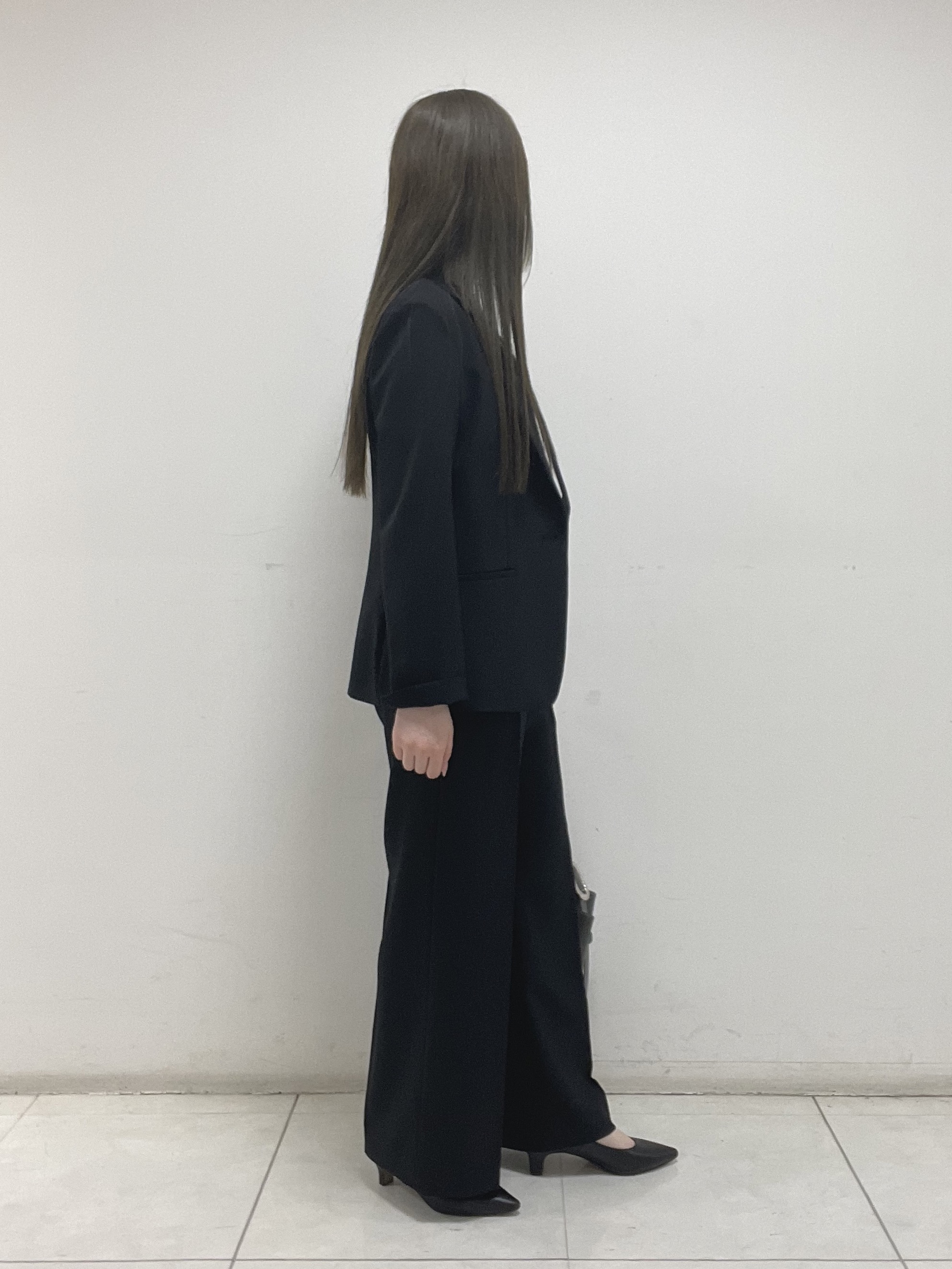 mさんの「INDIVI｜【定番スーツ／UVケア／洗える】ウール調テーラードジャケット」を使ったコーディネート
