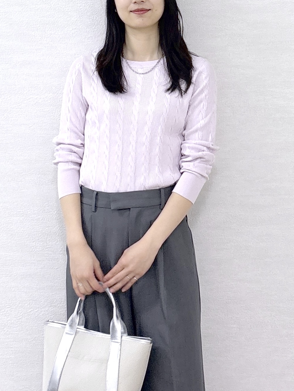 sachikoさんの「OPAQUE.CLIP｜ケーブル編みニット【洗濯機OK】」を使ったコーディネート