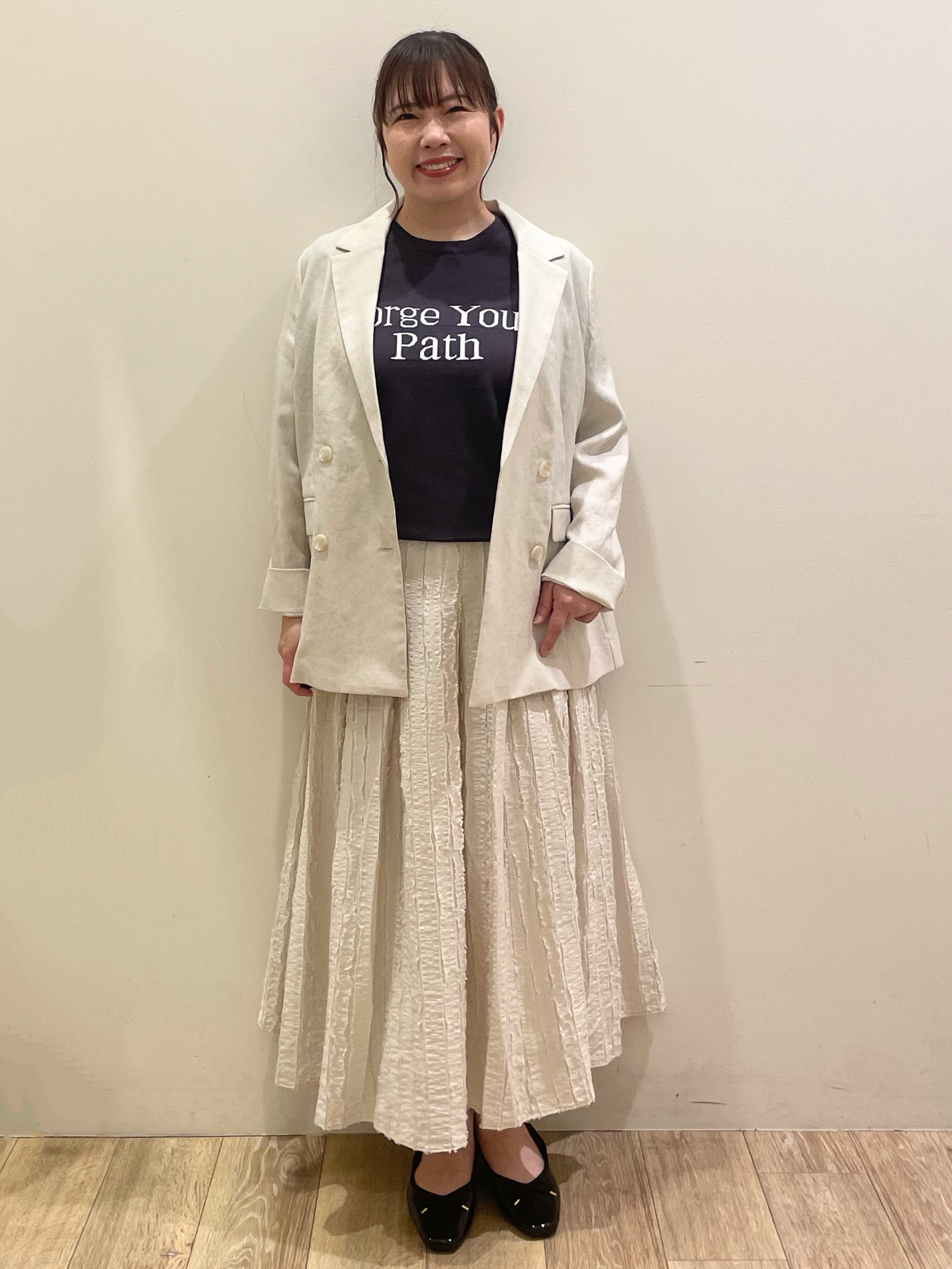 Keiさんの「index｜【UV／接触冷感】ダブルブレストジャケット《防シワ加工／洗える》」を使ったコーディネート