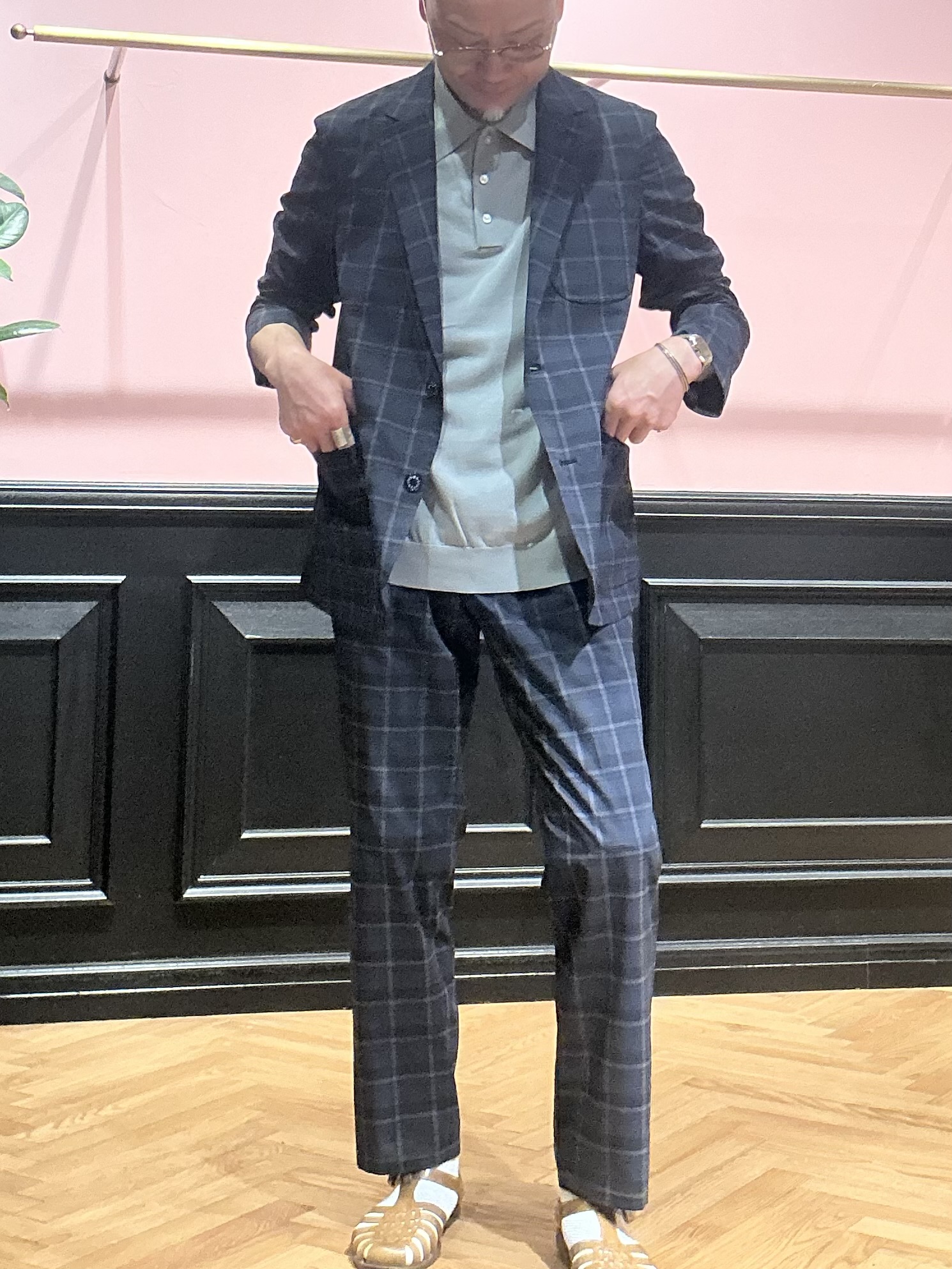 torigoeさんの「DRESSTERIOR｜【ウォッシャブル】コットンシルク混 ニットポロシャツ」を使ったコーディネート