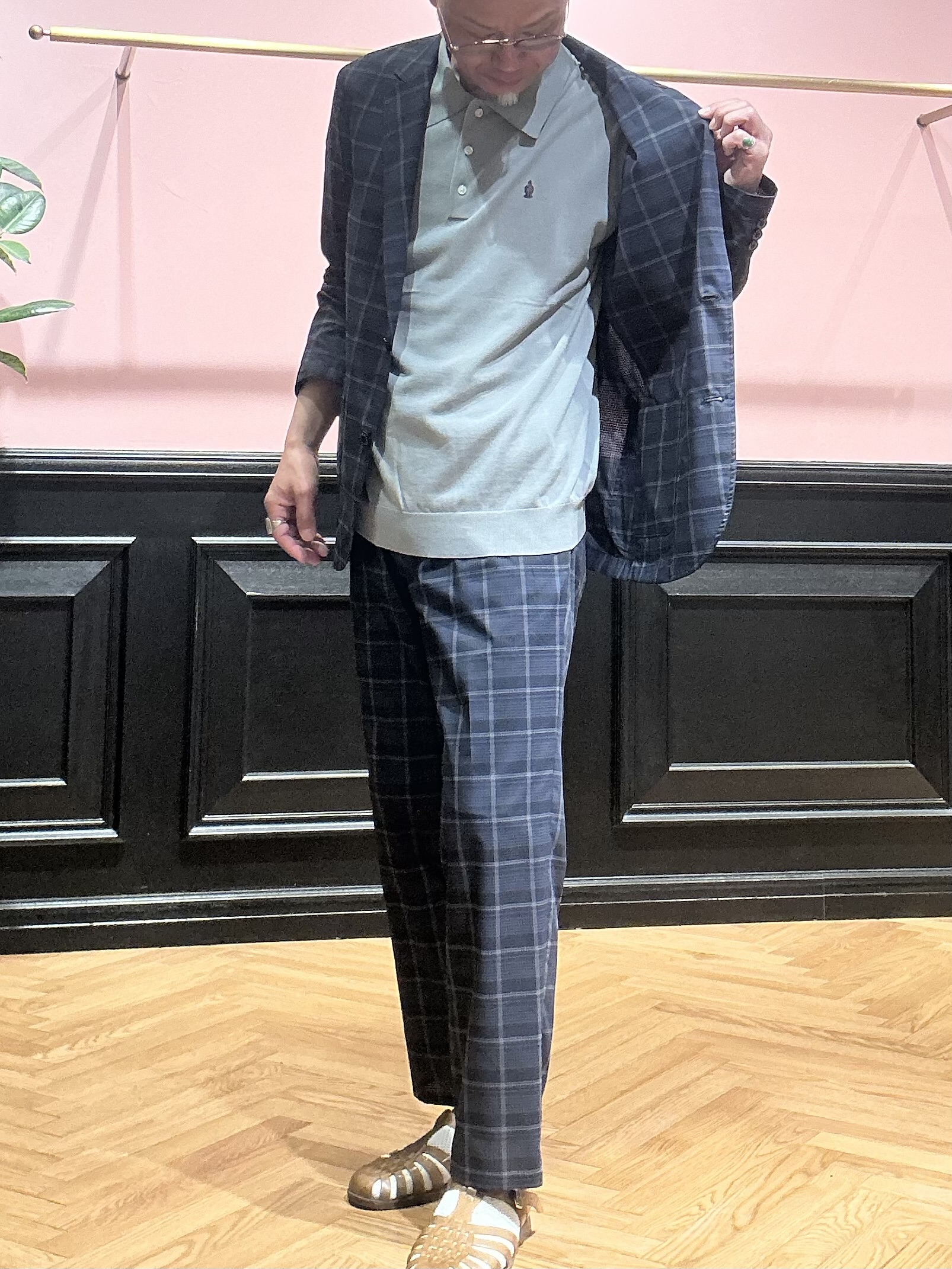torigoeさんの「DRESSTERIOR｜【ウォッシャブル】コットンシルク混 ニットポロシャツ」を使ったコーディネート