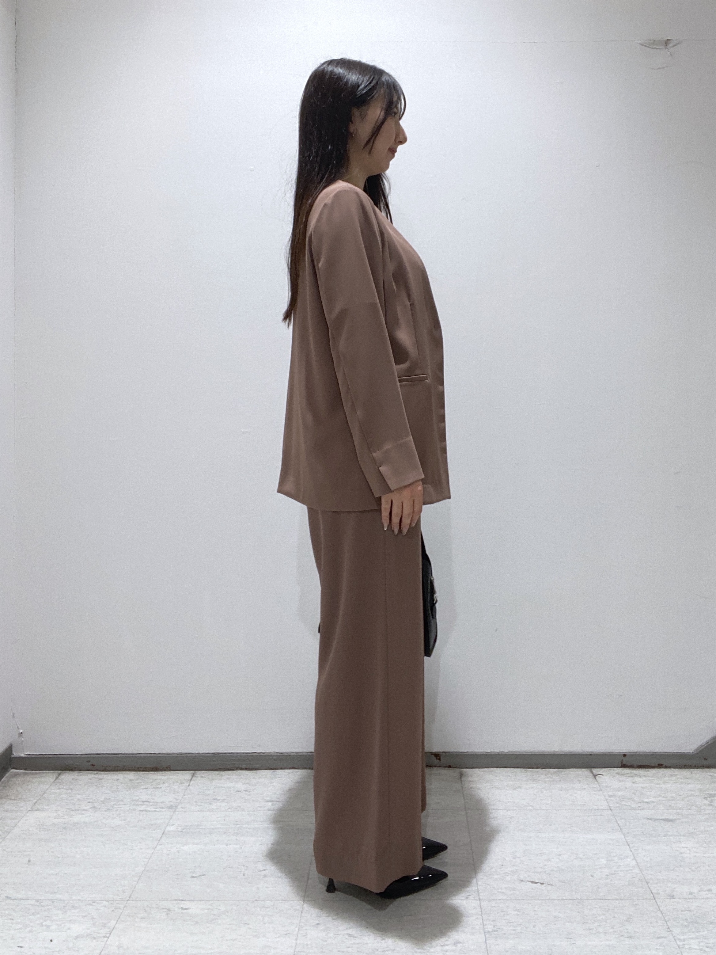 meiさんの「INDIVI｜【接触冷感／透湿／着る日傘】ノーカラージャケット」を使ったコーディネート