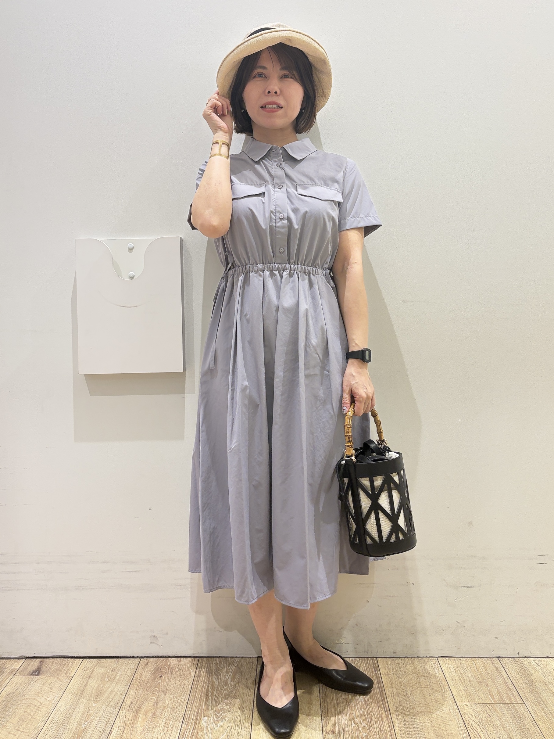 YUKOさんの「index｜ラメ裏毛コンパクトジップパーカー【洗濯機OK】」を使ったコーディネート