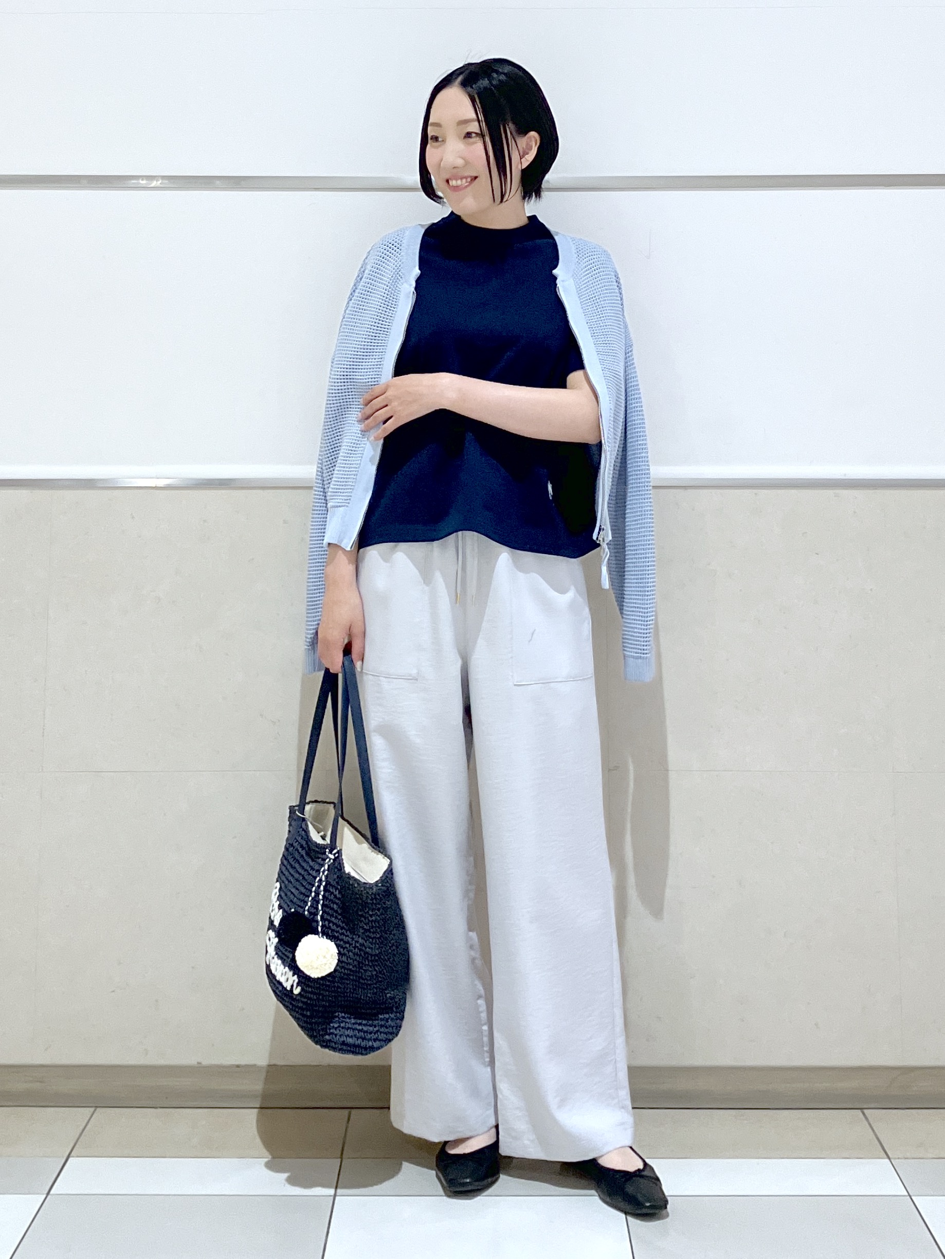 eriko さんの「Dessin｜【日本製】和歌山ラフィー天竺Tシャツ」を使ったコーディネート