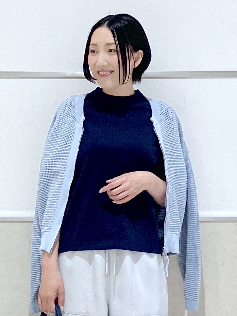 eriko さんの「Dessin｜【日本製】和歌山ラフィー天竺Tシャツ」を使ったコーディネート