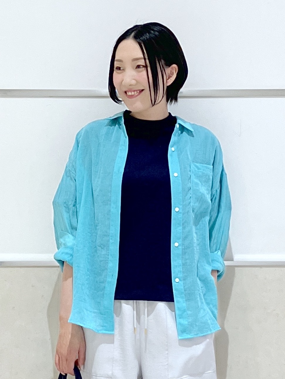 eriko さんの「Dessin｜【日本製】和歌山ラフィー天竺Tシャツ」を使ったコーディネート