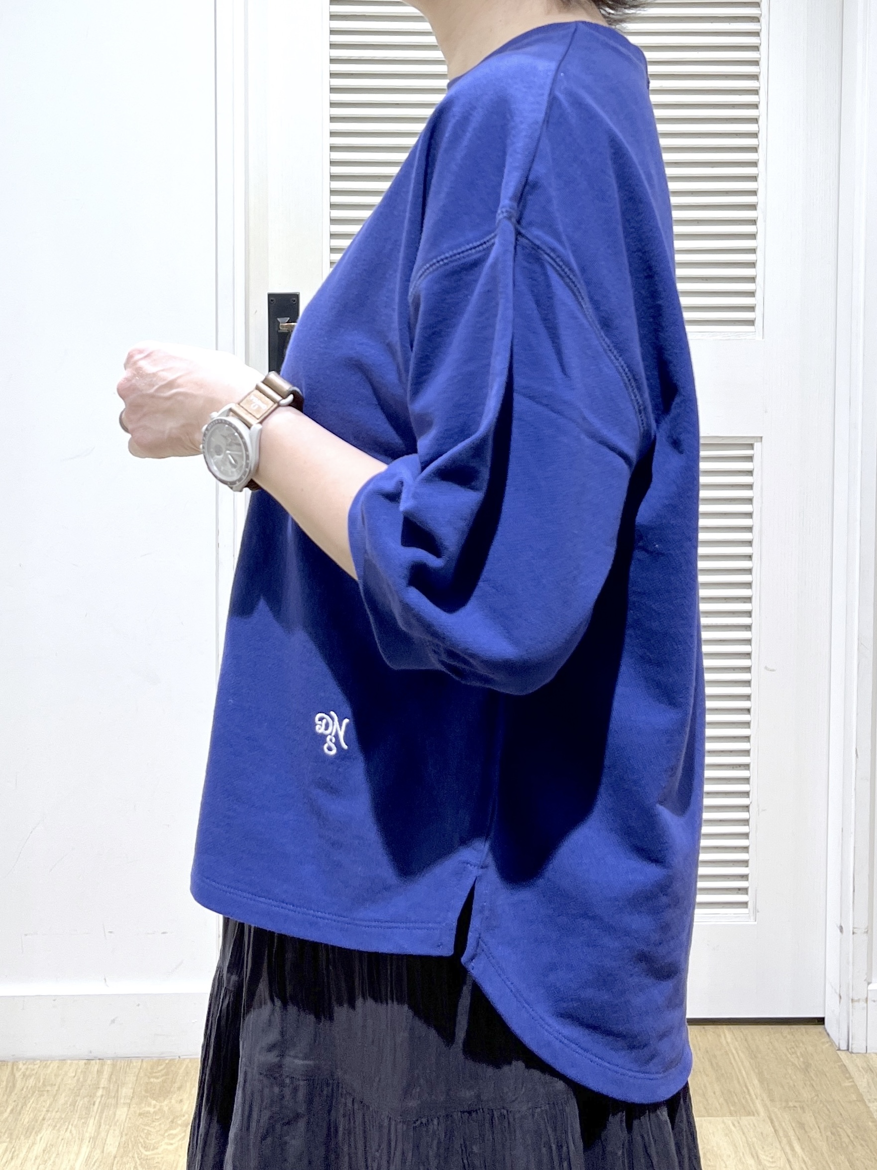 Miyazakiさんの「Dessin｜【360度可愛い】バックヘンリーカットソー5分袖」を使ったコーディネート