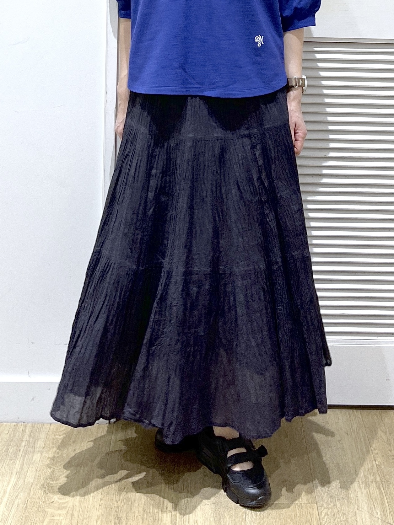 Miyazakiさんの「Dessin｜【360度可愛い】バックヘンリーカットソー5分袖」を使ったコーディネート