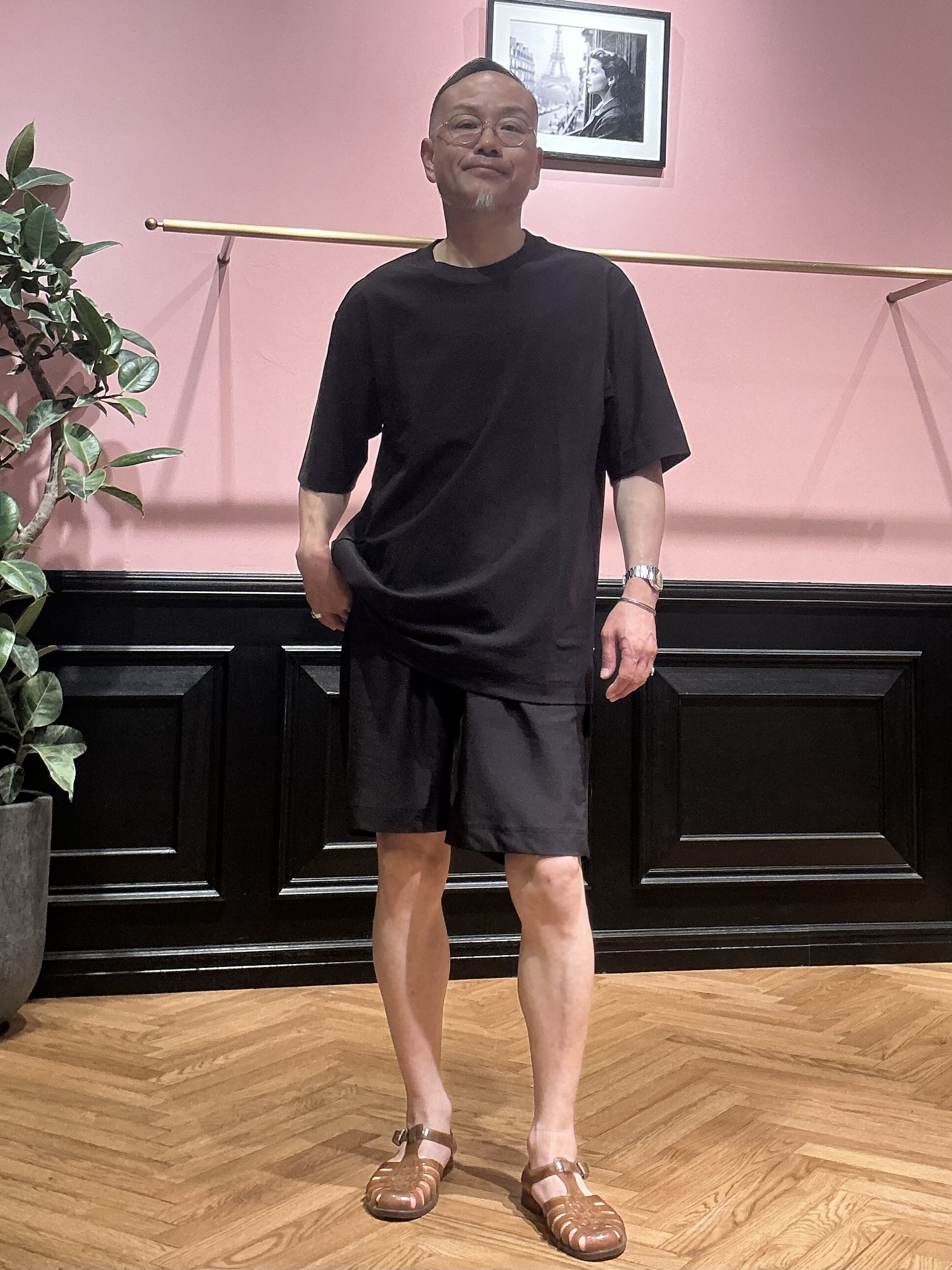torigoeさんの「DRESSTERIOR｜【接触冷感/UVカット/ウォッシャブル】AIRTOOL クルーネックTシャツ」を使ったコーディネート